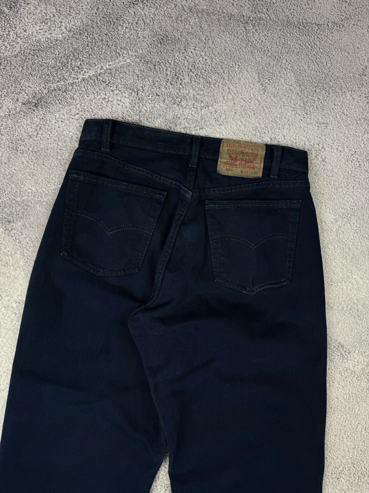 Levi's × Vintage Levis 554 Vintage Made In USA Blue Jeans Size US 33 - 13 Thumbnail