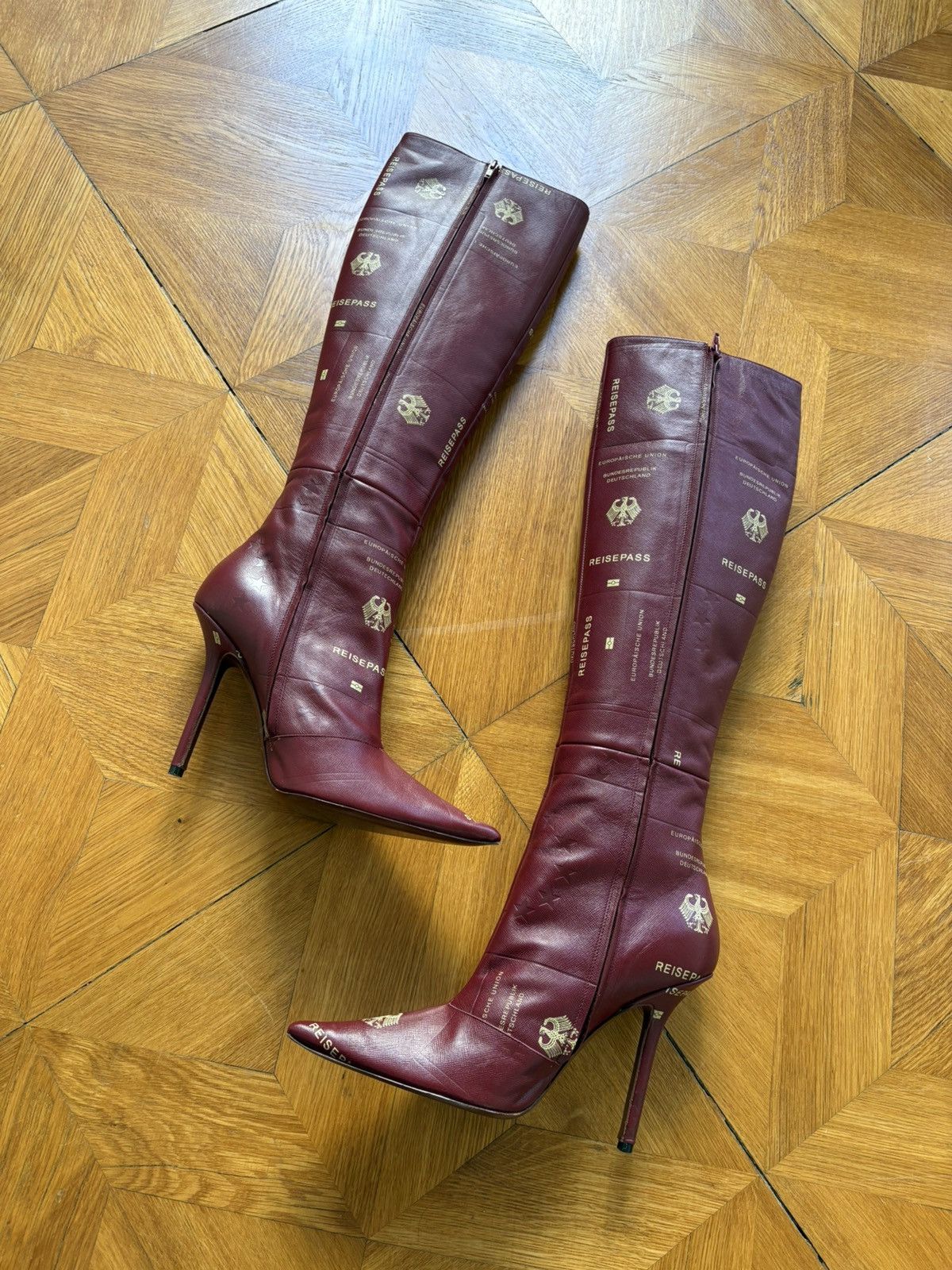 Vetements 110 Passport Leather Boots Size US 6.5 / EU 39-40 - 7 Thumbnail