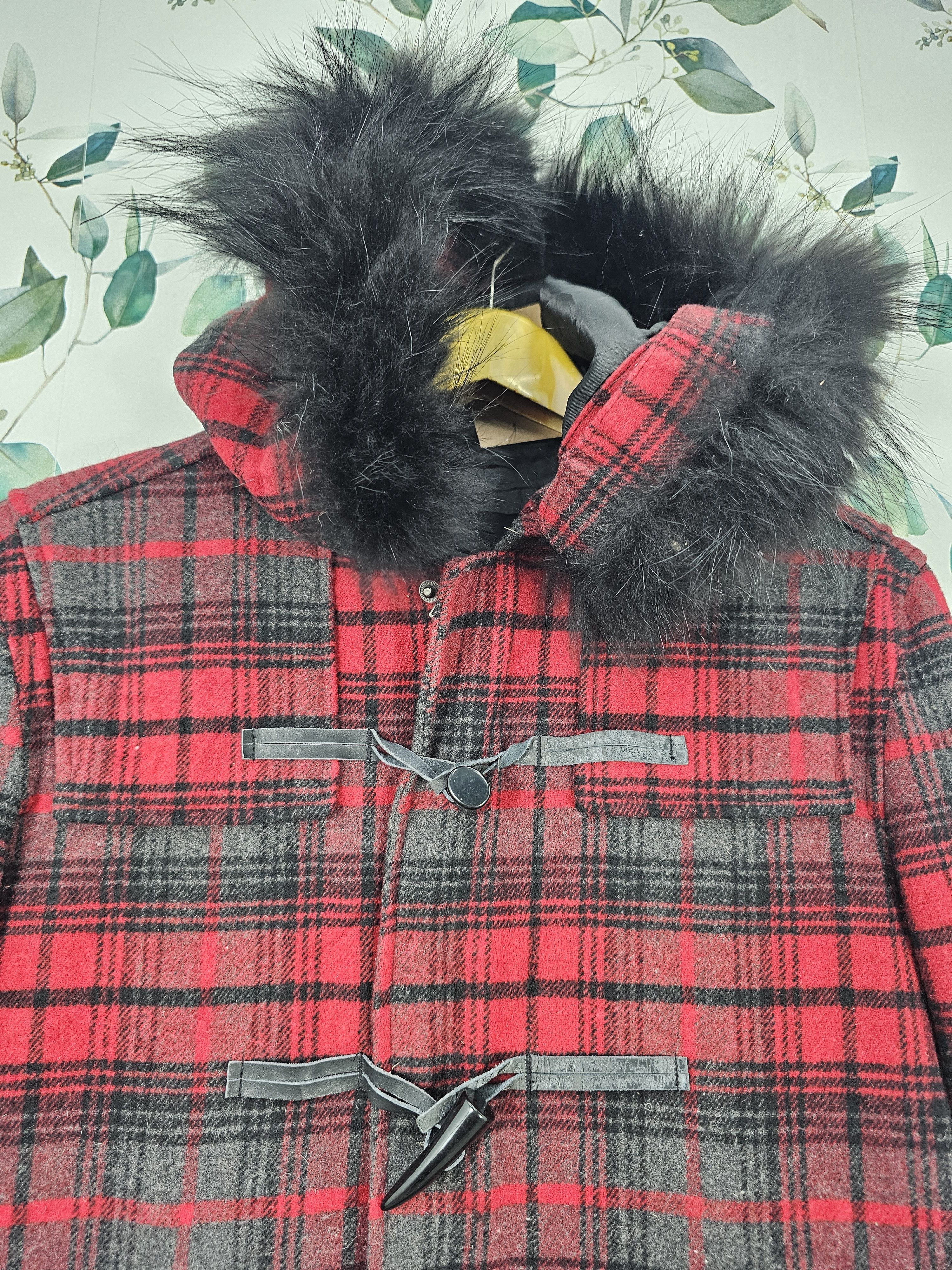 semanticdesign Semantic Design Plaid Checked Wool Punk Heavy Jacket J0147 Size US M / EU 48-50 / 2 - 8 Thumbnail