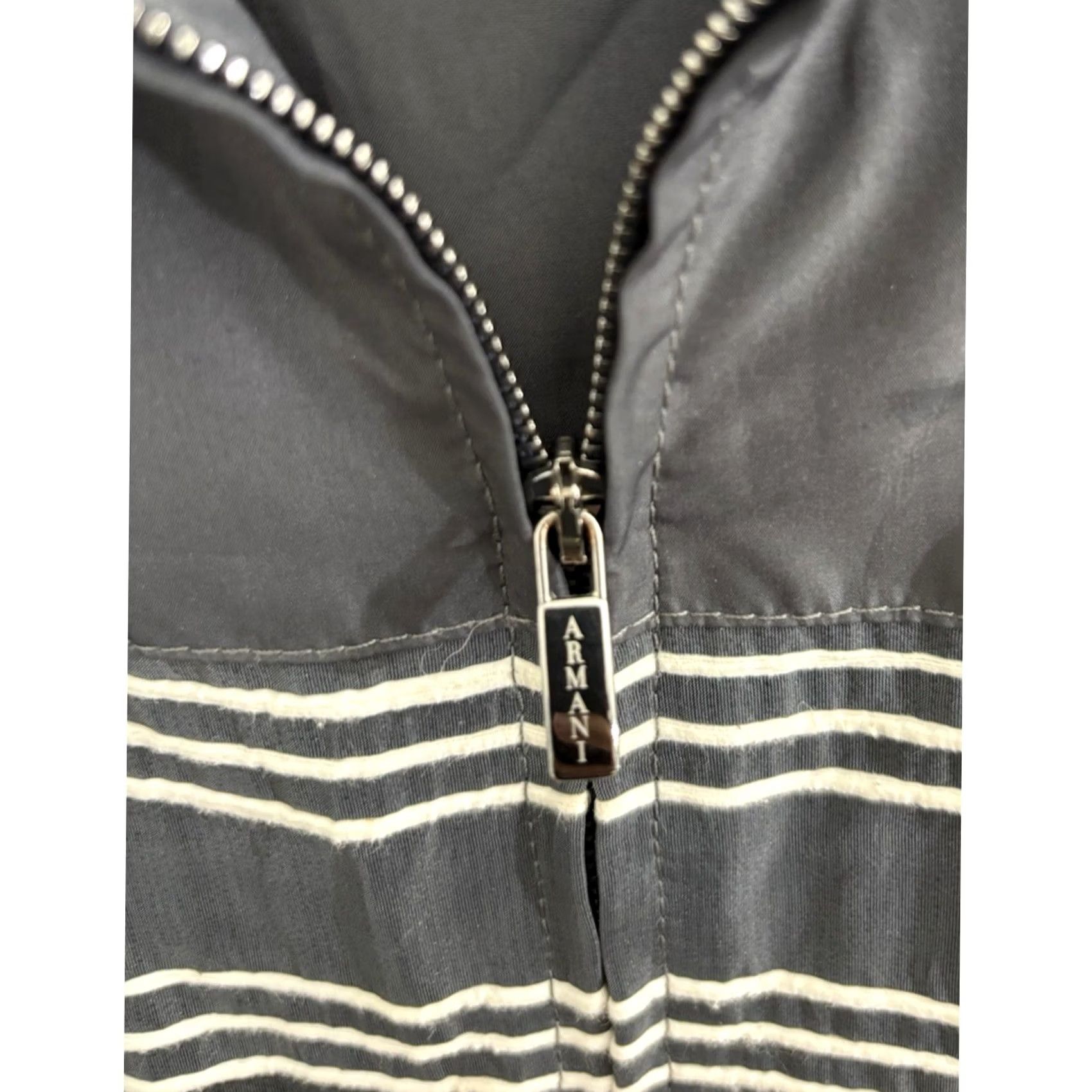 Armani Armani Collezioni Blazer Black Striped Long Sleeve Regular Size 10 Womens Size L / US 10 / IT 46 - 5 Thumbnail