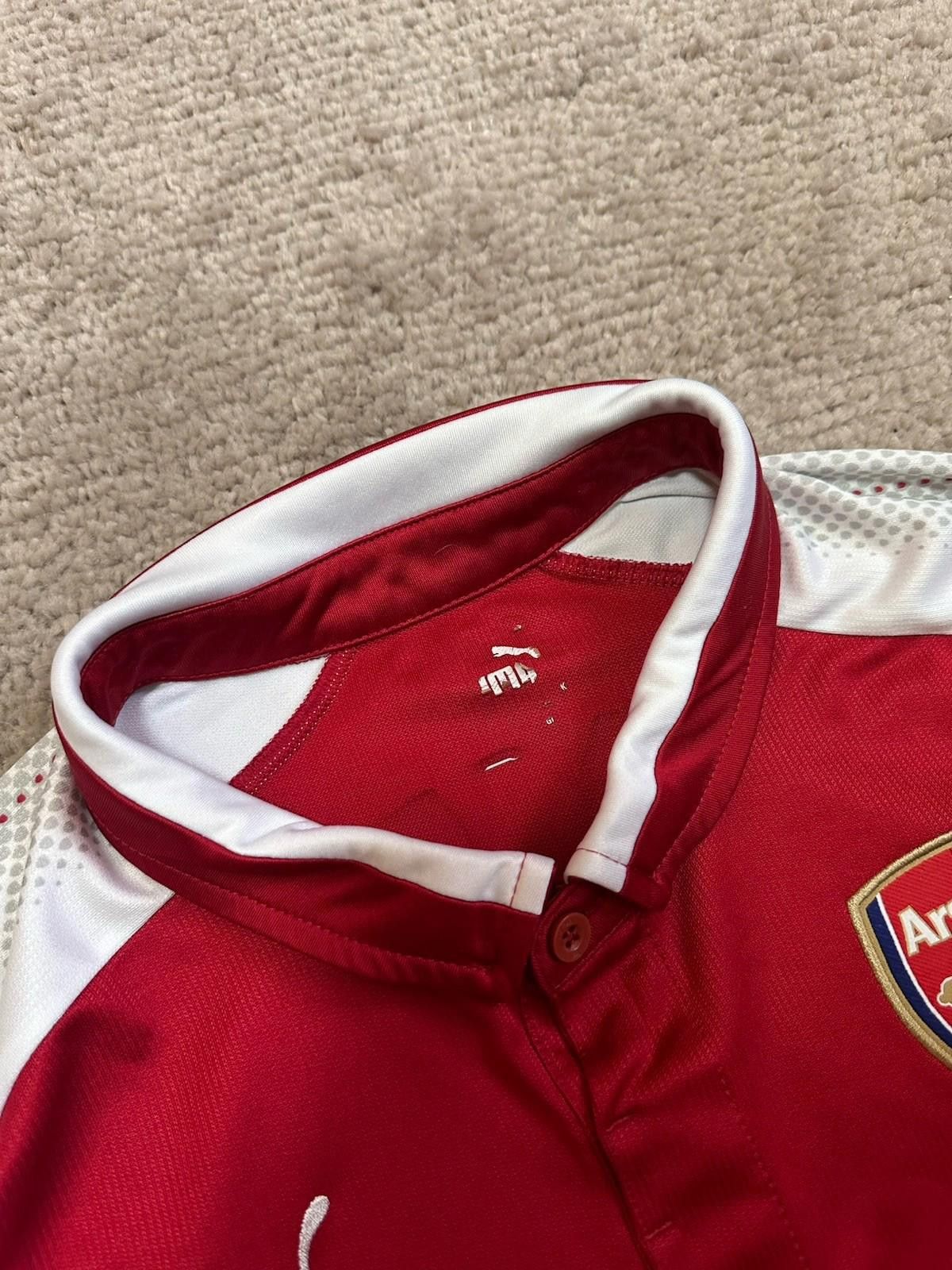 Puma #14 AUBAMEYANG ARSENAL LONDON 2017/18 HOME SHIRT JERSEY PUMA Size US M / EU 48-50 / 2 - 6 Thumbnail