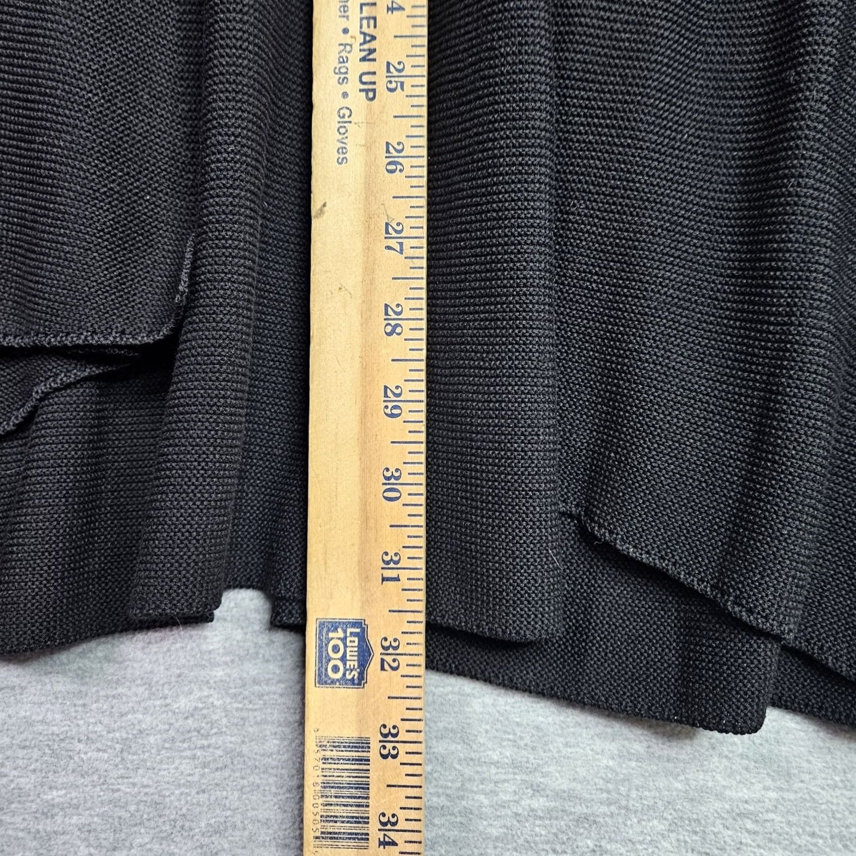 Eileen Fisher Eileen Fisher Black Woven Long Open Front Cardigan Size M Size M / US 6-8 / IT 42-44 - 4 Thumbnail