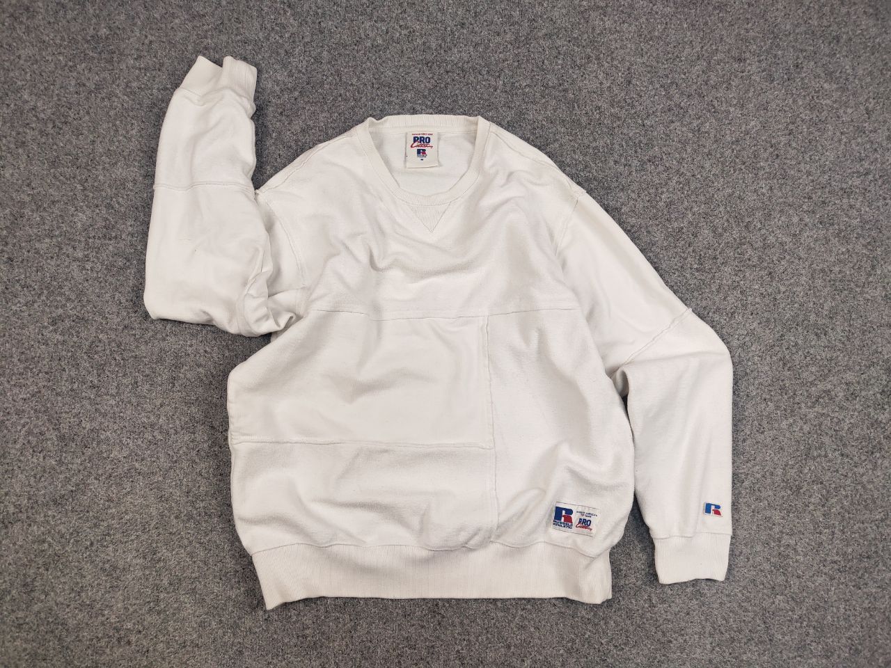 Champion Vintage Russell Athletic Pro USA Patchwork Boxy Sweatshirt Size US M / EU 48-50 / 2 - 6 Thumbnail