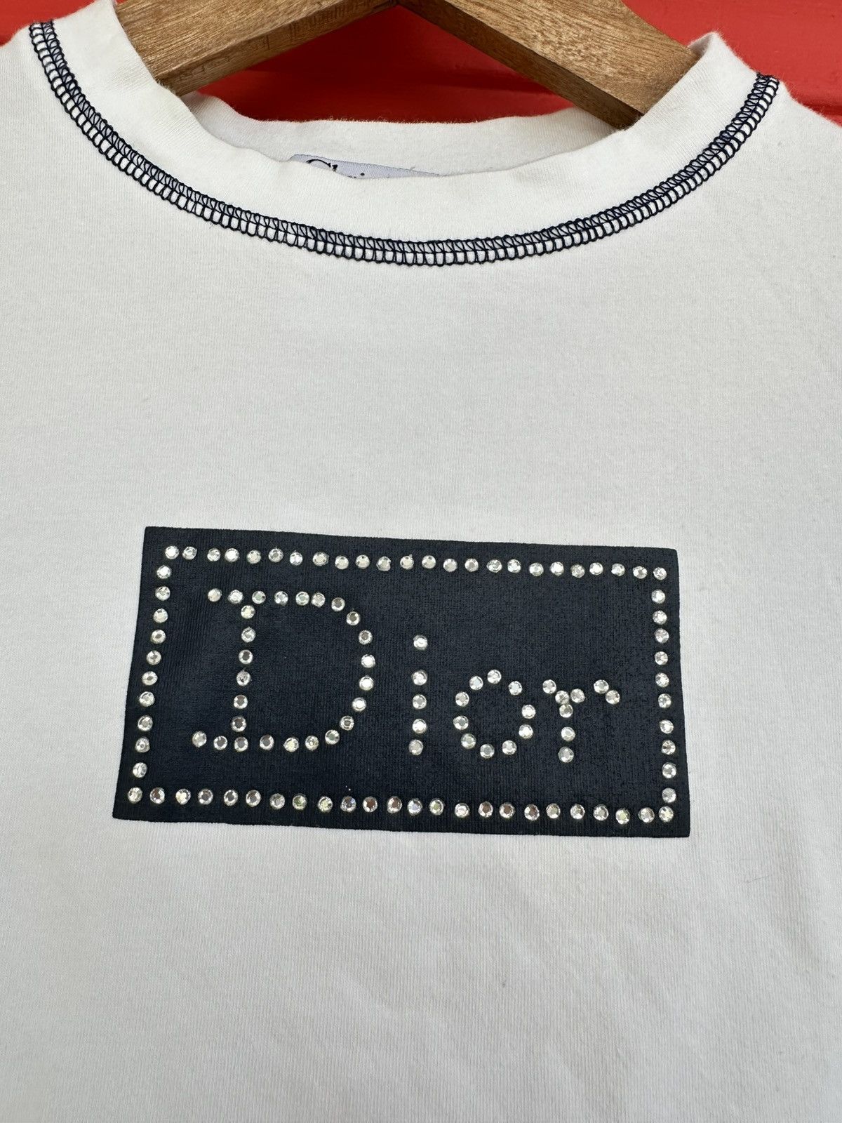 Christian Dior Monsieur Vintage Christian Dior Swarovski Tee Size M / US 6-8 / IT 42-44 - 2 Thumbnail