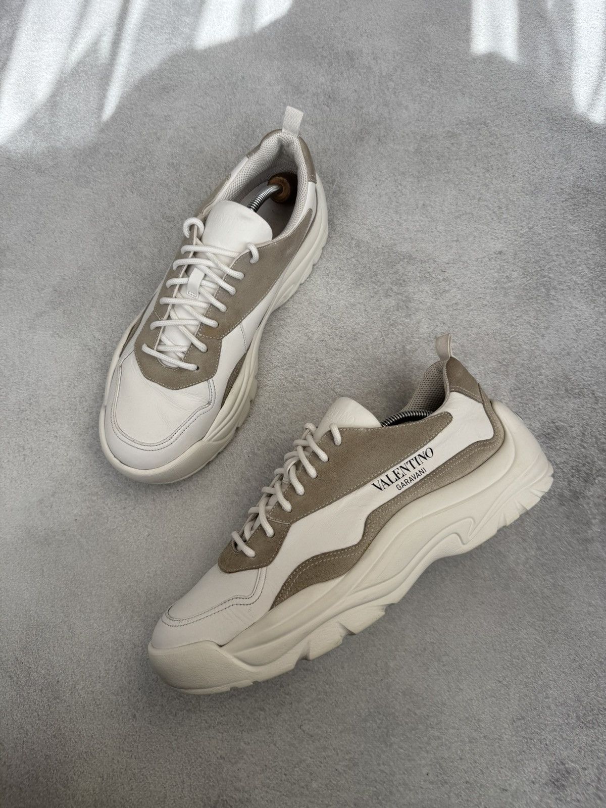 Valentino Valentino Garavani White Gumboy Calfskin Sneakers Size45 Size US 11 / EU 44 - 1 Thumbnail