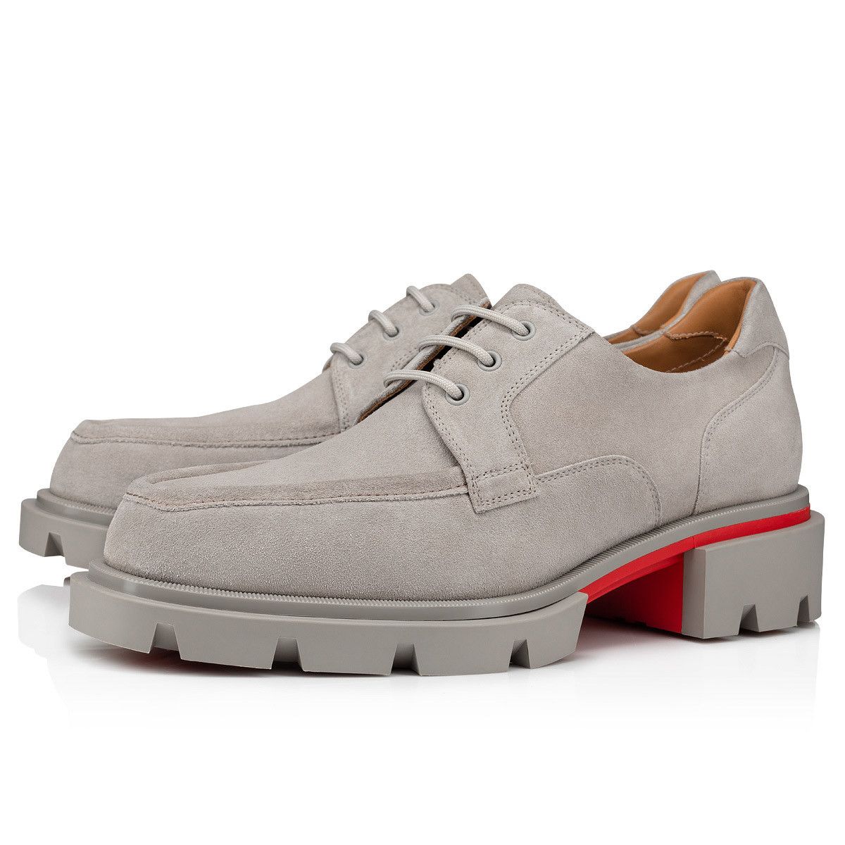Christian Louboutin o1s1wg110924 Our Georges Flat Shoes in Grey Size US 8 / EU 41 - 1 Thumbnail