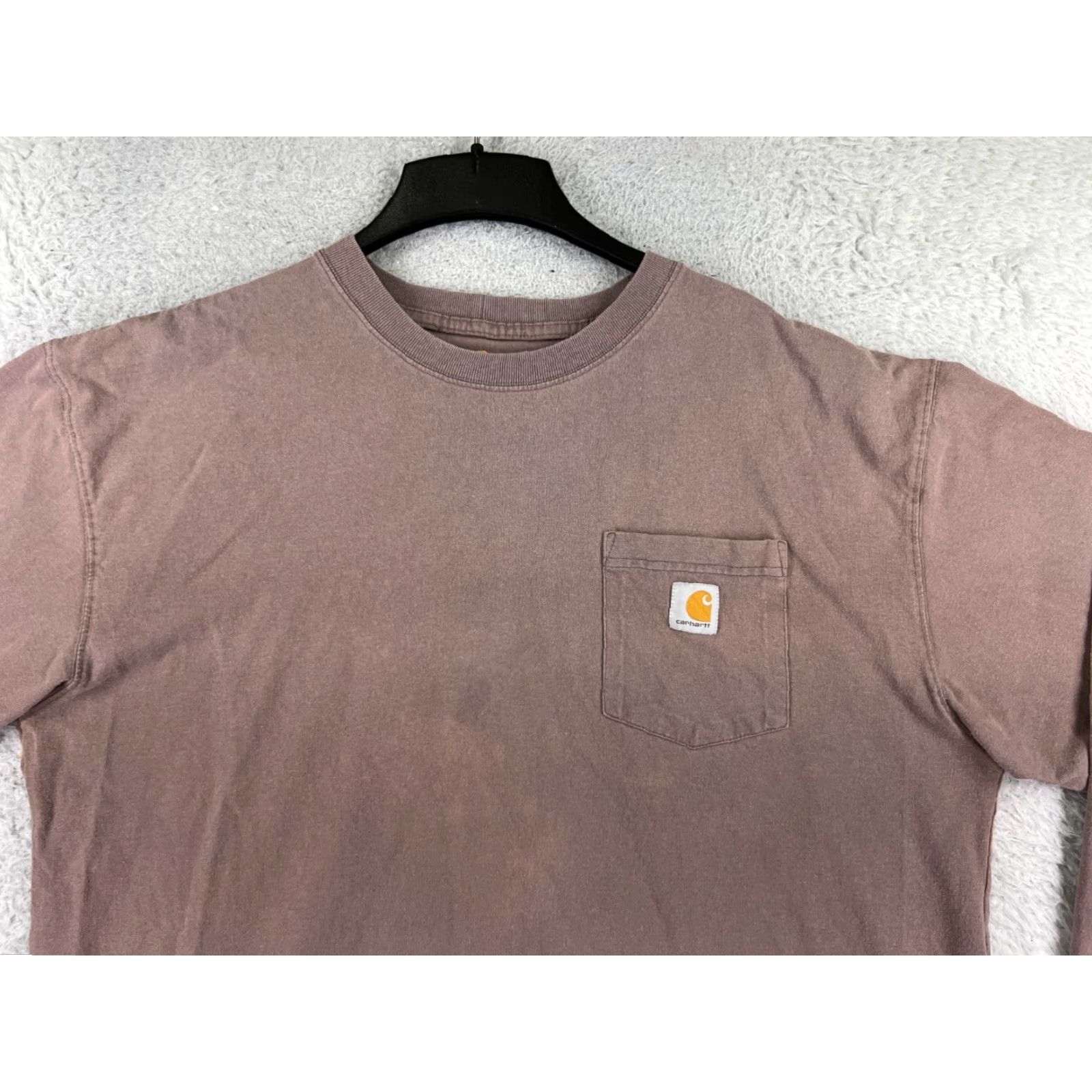 Carhartt Carhartt Shirt Men XL Red Long Sleeve Crew Neck Pocket Workwear Size US XL / EU 56 / 4 - 7 Thumbnail