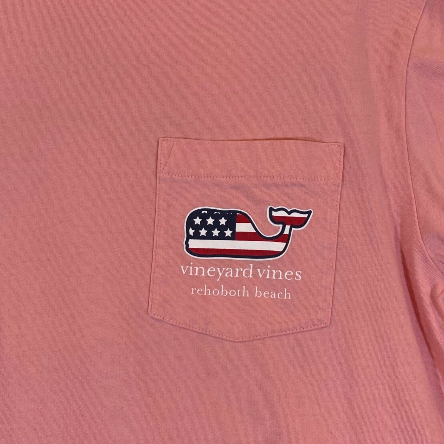 Vineyard Vines Vineyard Vines Shirt Mens Small Pink Rehoboth Beach DE Graphic Tee Short Sleeve Size US S / EU 44-46 / 1 - 3 Thumbnail