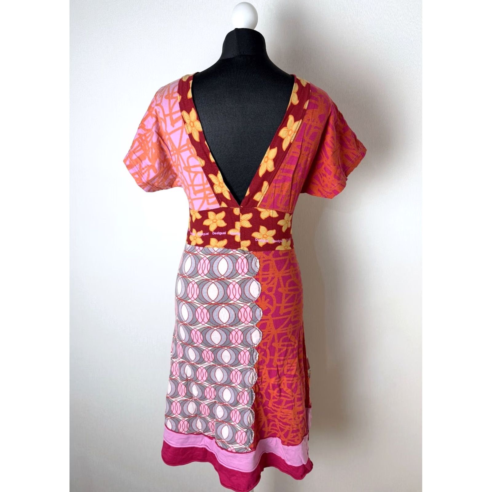 Desigual Desigual Dress Women S A-Line Knee Length Red Color Size S / US 4 / IT 40 - 3 Thumbnail