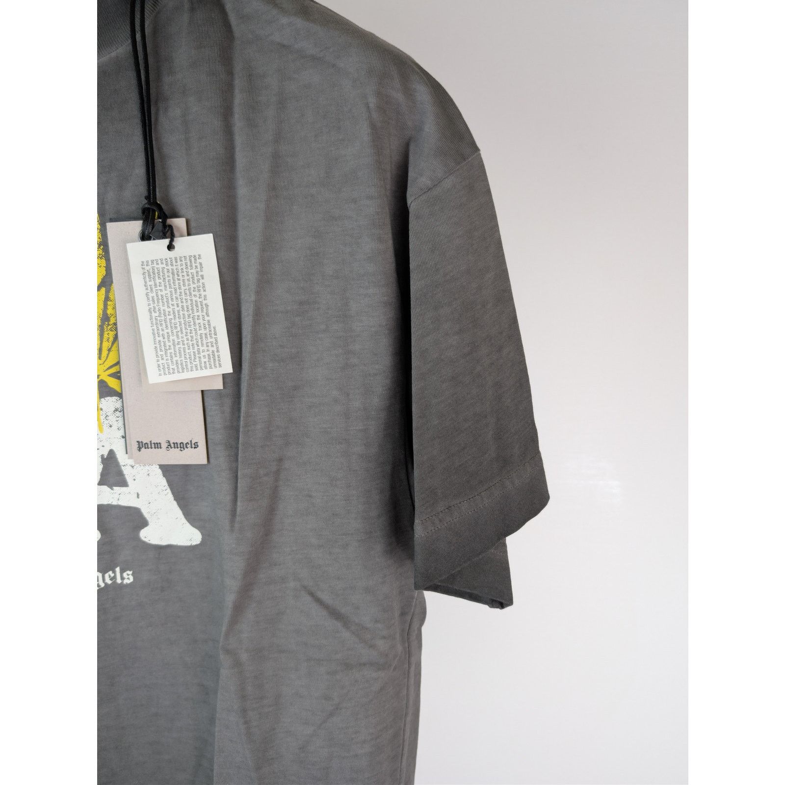 Palm Angels o1rshd1 Los Angeles Garment Dyed Sprayed T-Shirt in Black Size US S / EU 44-46 / 1 - 6 Thumbnail
