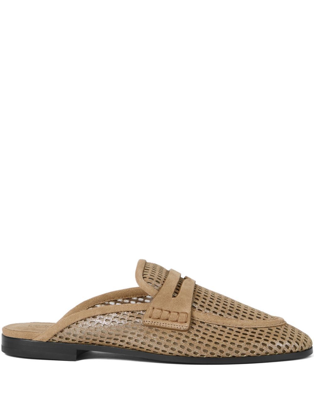 Brunello Cucinelli LEATHER SLIPPERS Size US 8 / IT 38 - 1 Thumbnail