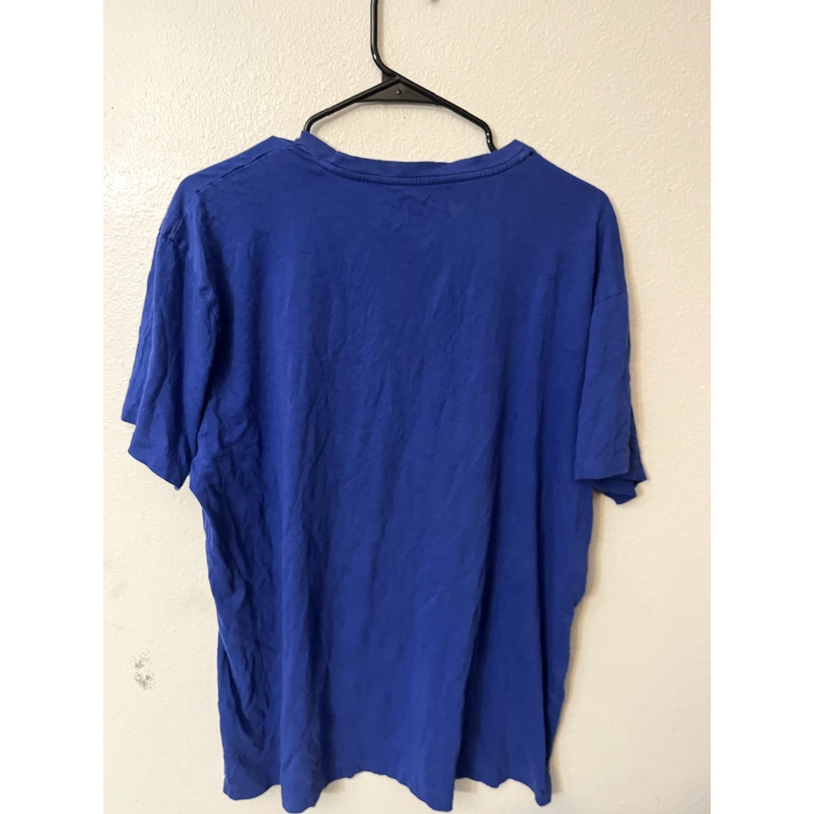 Polo Ralph Lauren VINTAGE Polo Ralph Lauren Crew Neck T-Shirt Logo Blue Adult Large Regular Fit Mens Size US L / EU 52-54 / 3 - 3 Thumbnail