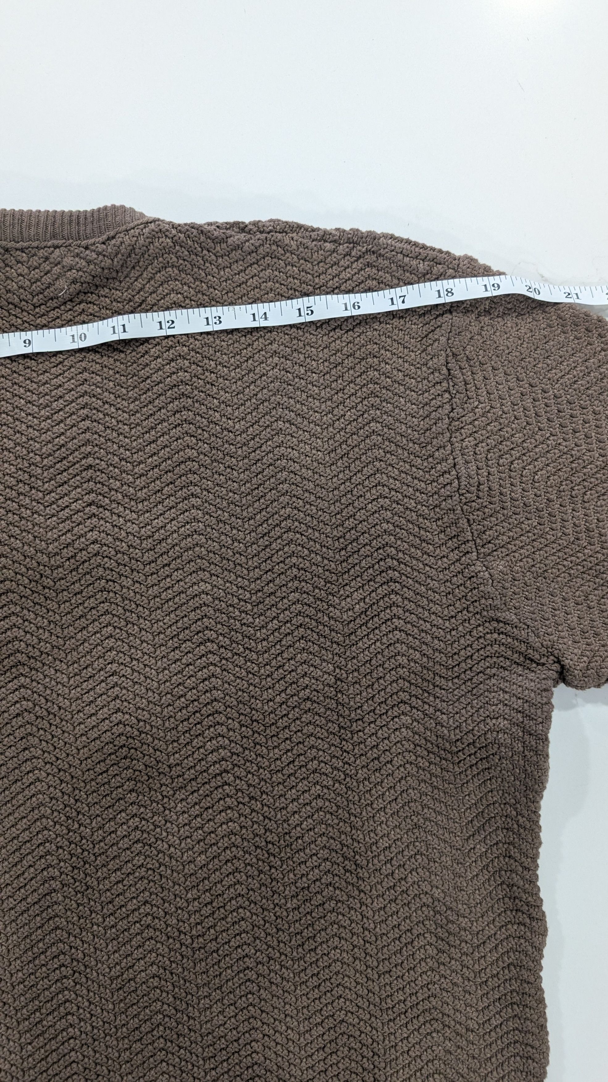 American Trench American Trench V-Neck Sweater Herringbone Knit Size US M / EU 48-50 / 2 - 9 Thumbnail
