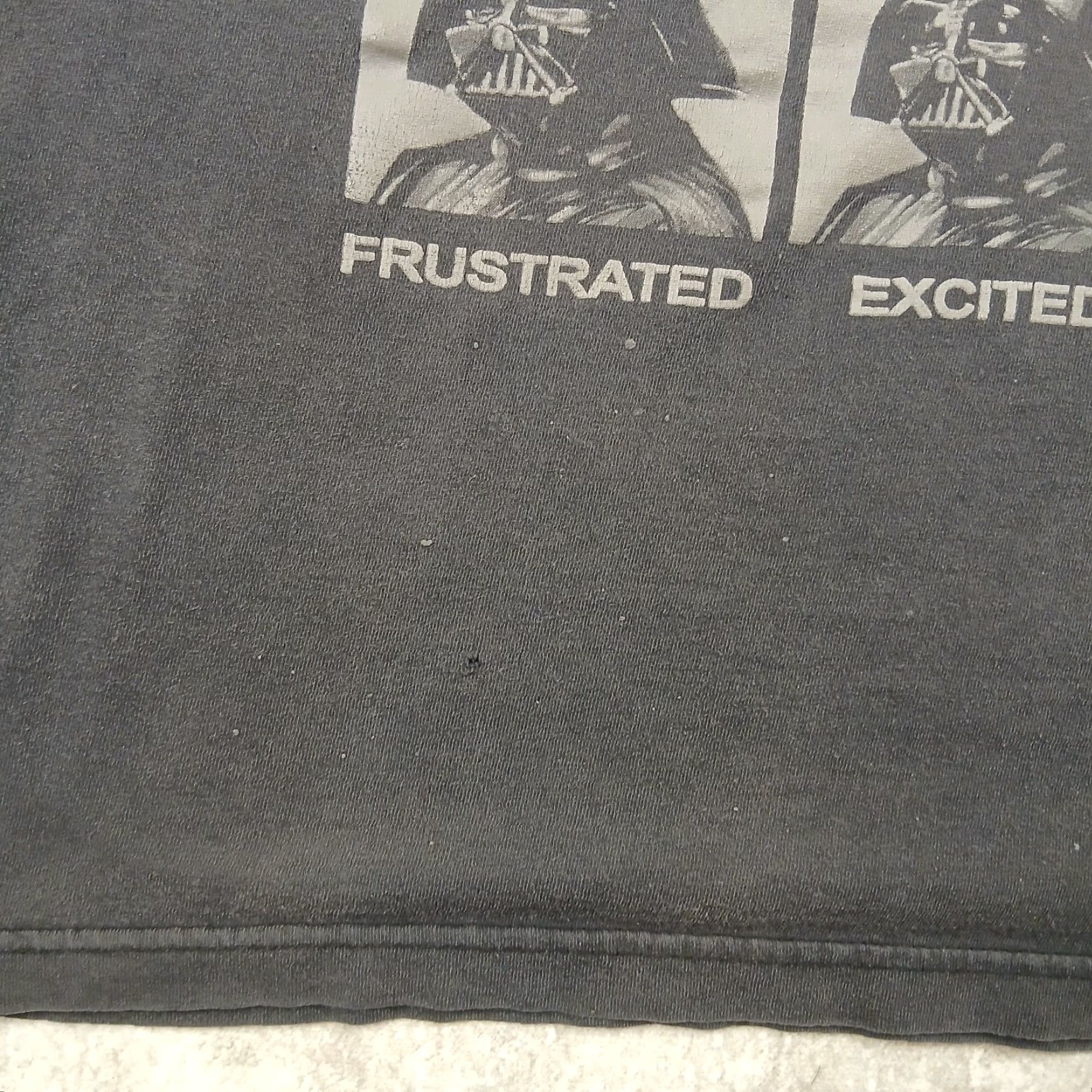 Star Wars VINTAGE Star Wars Darth Vader T Shirt Mens XL Regular Black Destressed Y2K Size US XL / EU 56 / 4 - 4 Thumbnail