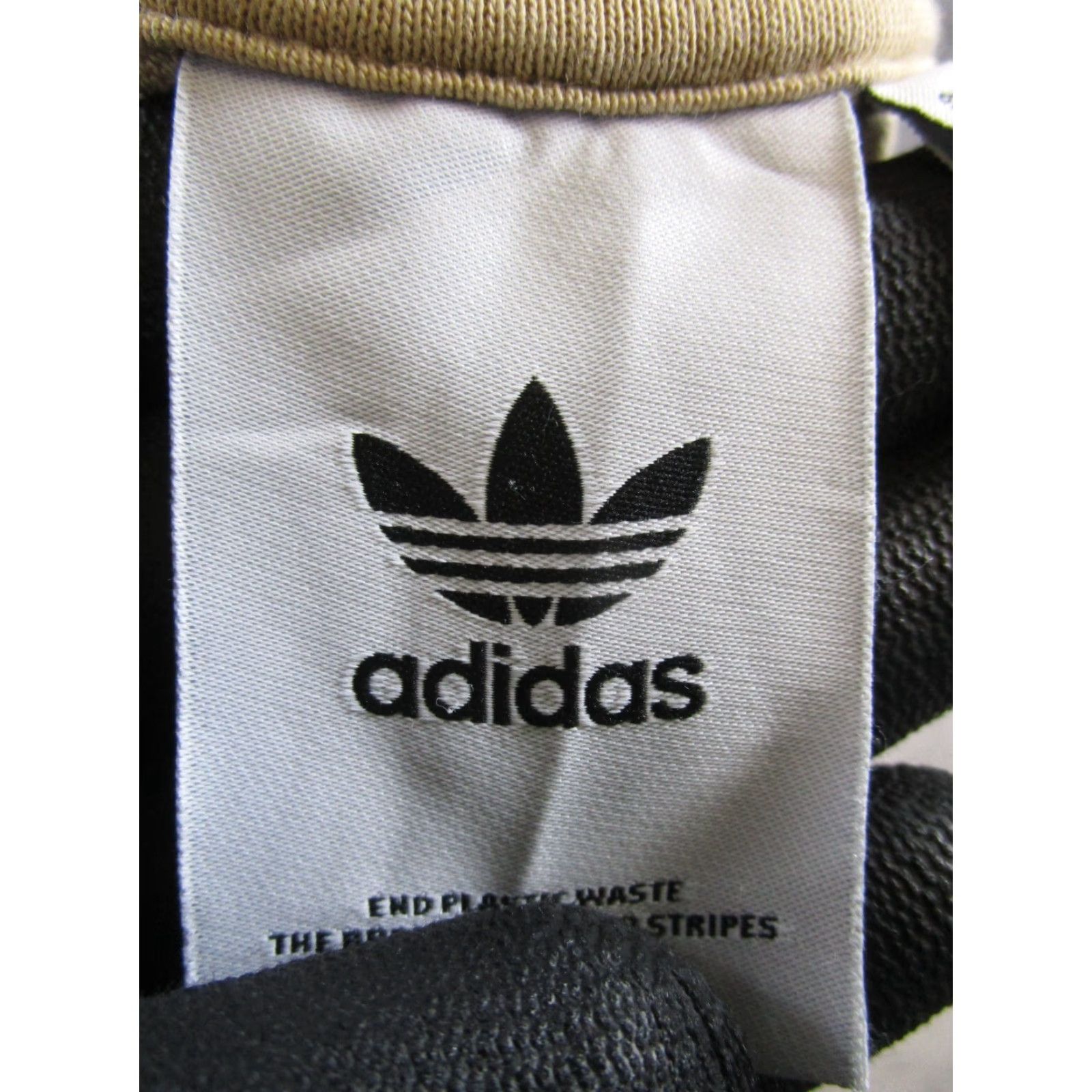 Adidas ADIDAS Women's Small Beige Cotton Long Sleeve Pullover Activewear T-Shirt Size S / US 4 / IT 40 - 3 Thumbnail