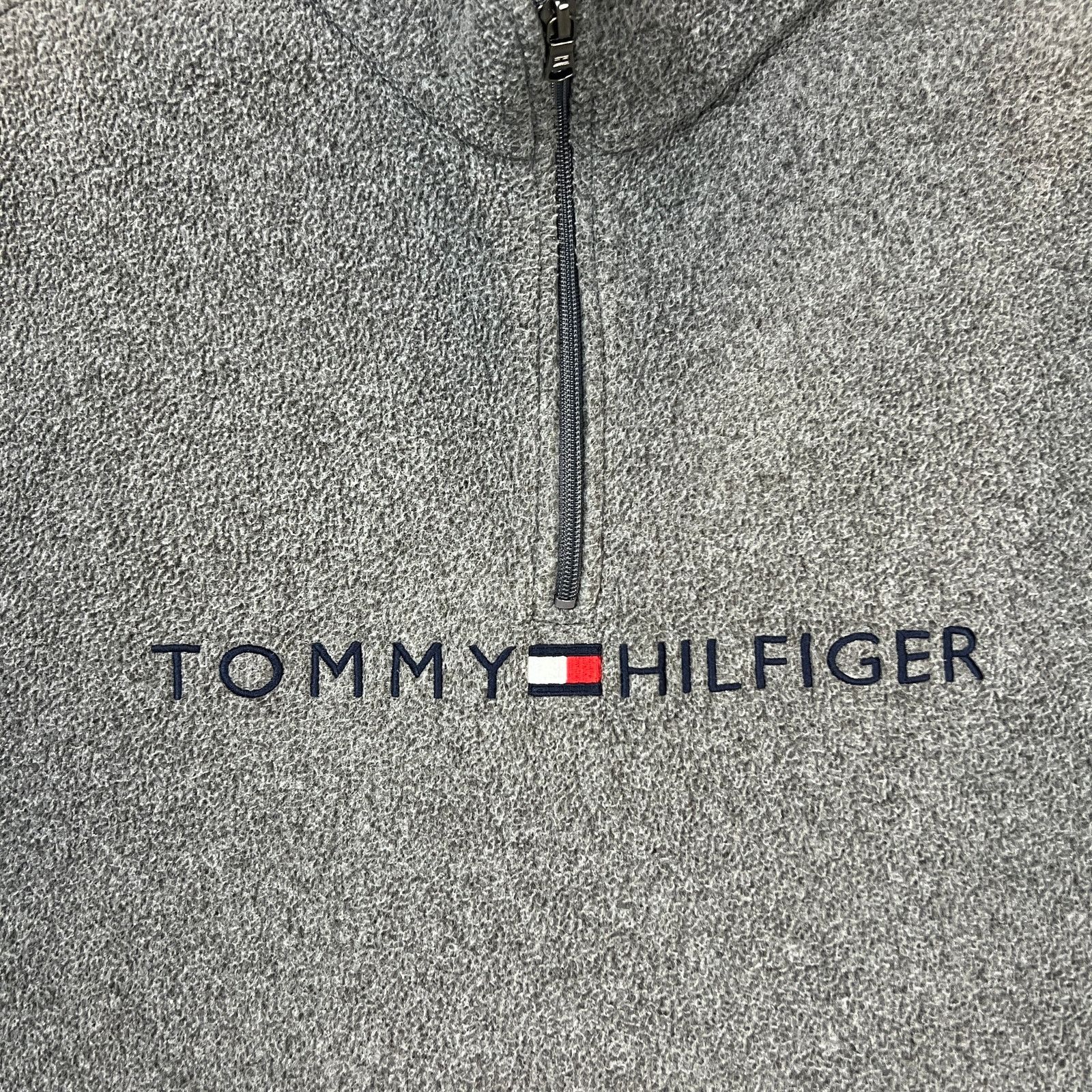 Tommy Hilfiger × Vintage Vintage Tommy Hilfiger Fleece Flag Pullover 1/4 Zip Jacket Size US M / EU 48-50 / 2 - 3 Thumbnail