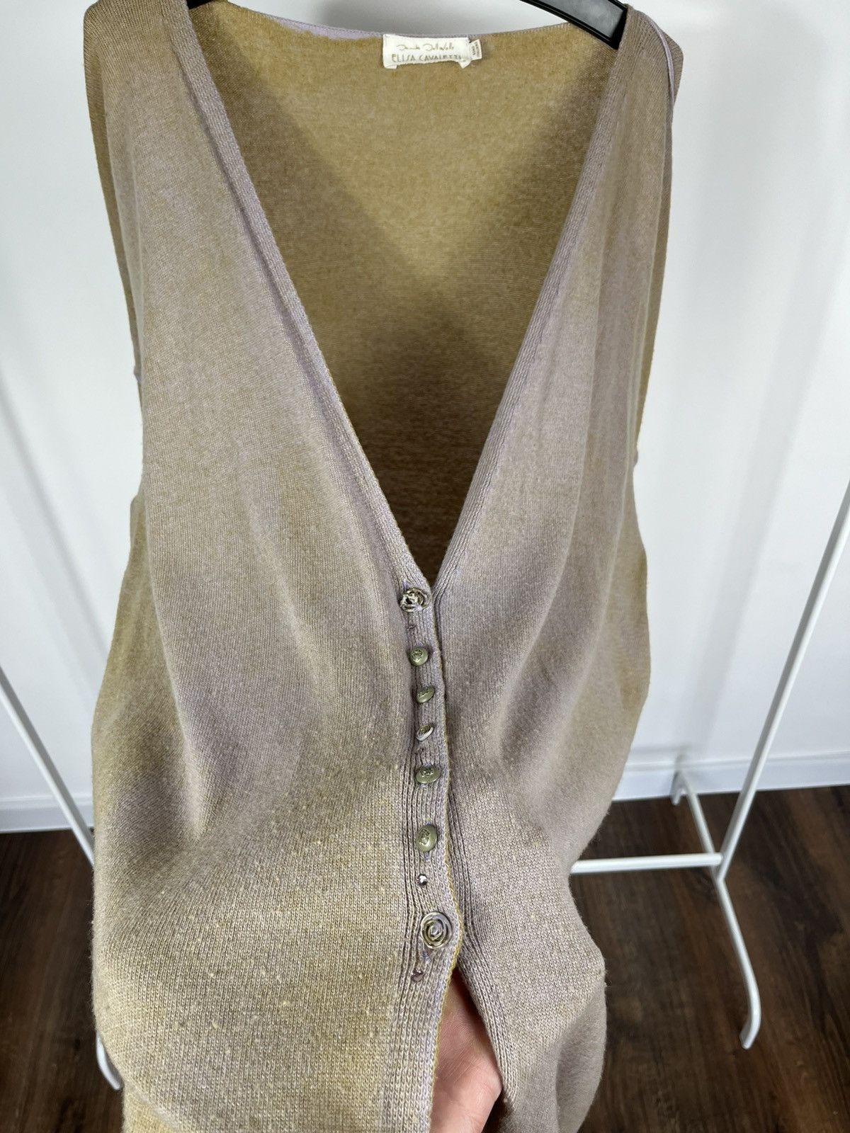Elisa Cavaletti Elisa Cavaletti Wool Blend Long Knit Cardigan Button Size L Size L / US 10 / IT 46 - 6 Thumbnail