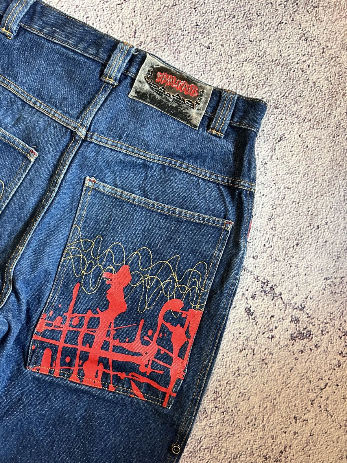 Vintage Karl Kani Vintage Very Rare Baggy Shorts Y2K Hip-Hop Sk8 Size US 28 / EU 44 - 10 Thumbnail