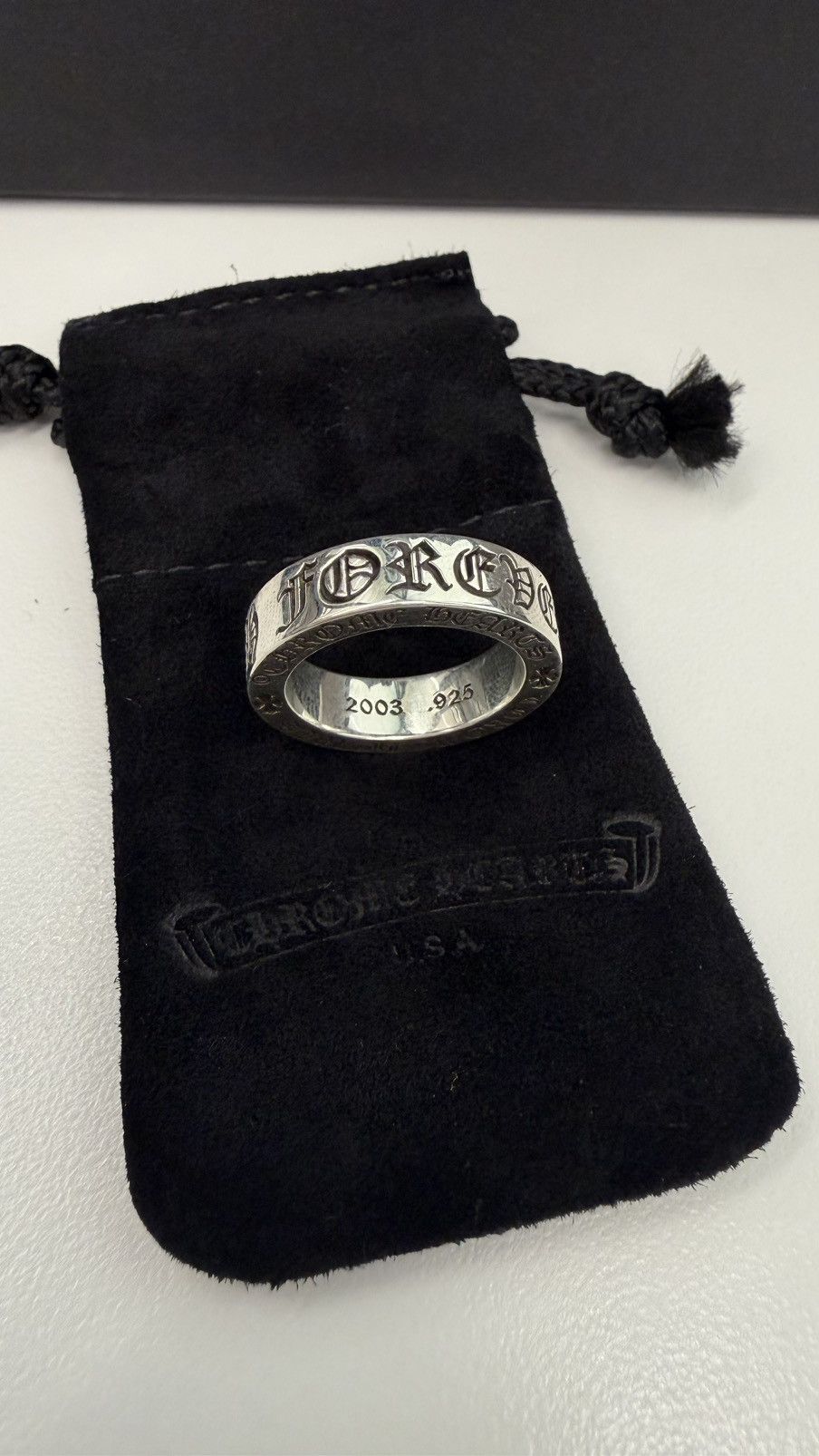 Chrome Hearts Chrome Hearts FOREVER Spacer 6mm Ring Size ONE SIZE - 1 Thumbnail