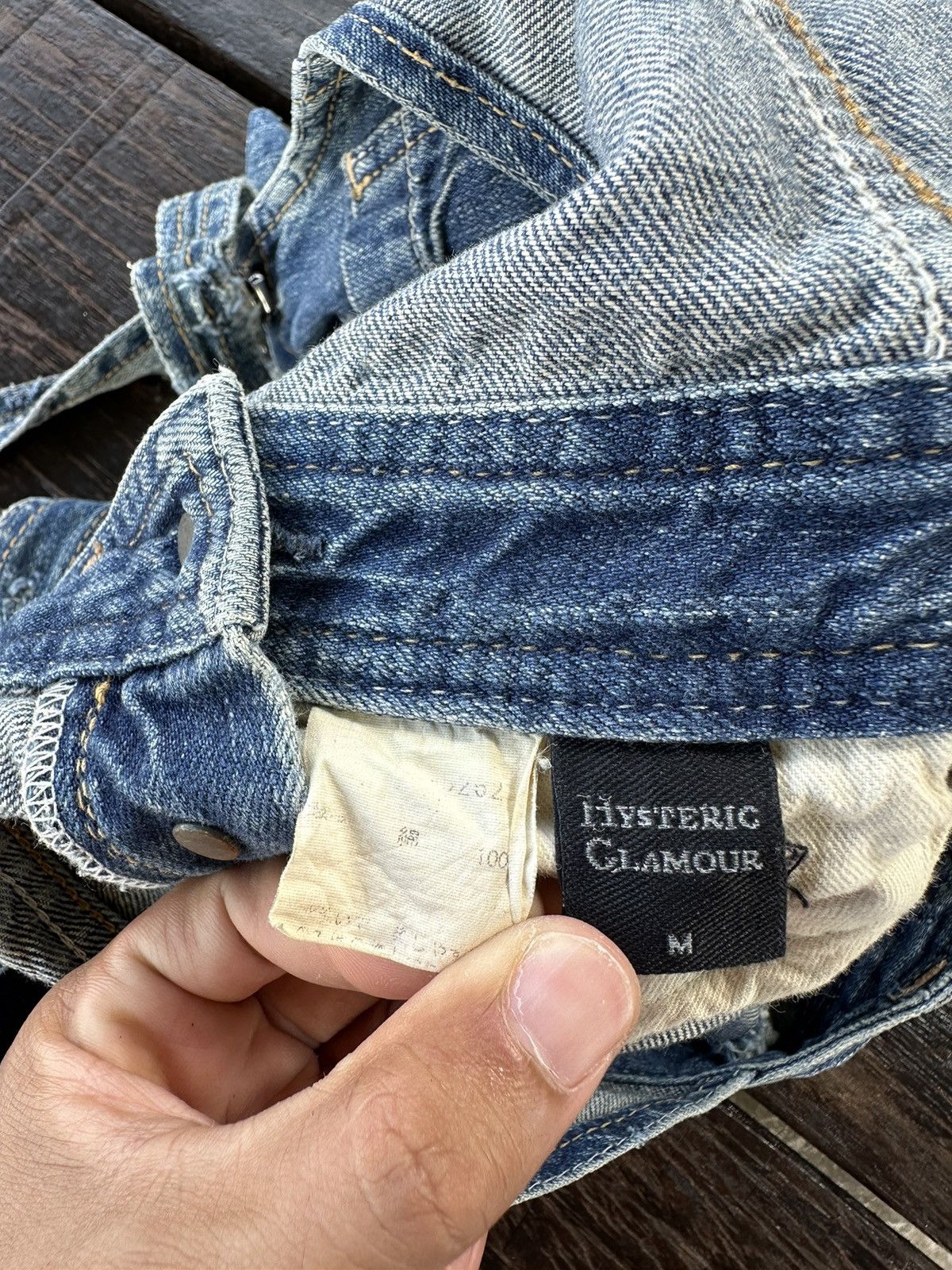 Hysteric Glamour × Vintage Vintage hysteric glamour overall short denim rare design Size 30" / US 8 / IT 44 - 16 Thumbnail