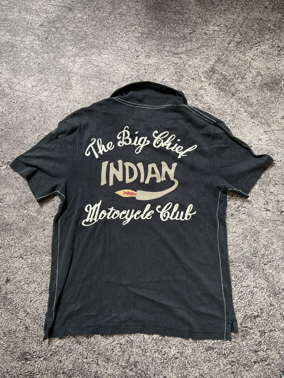 Japanese Brand Y2K Indian Motorcyle ifsixwasnine polo tshirt Size US L / EU 52-54 / 3 - 2 Thumbnail
