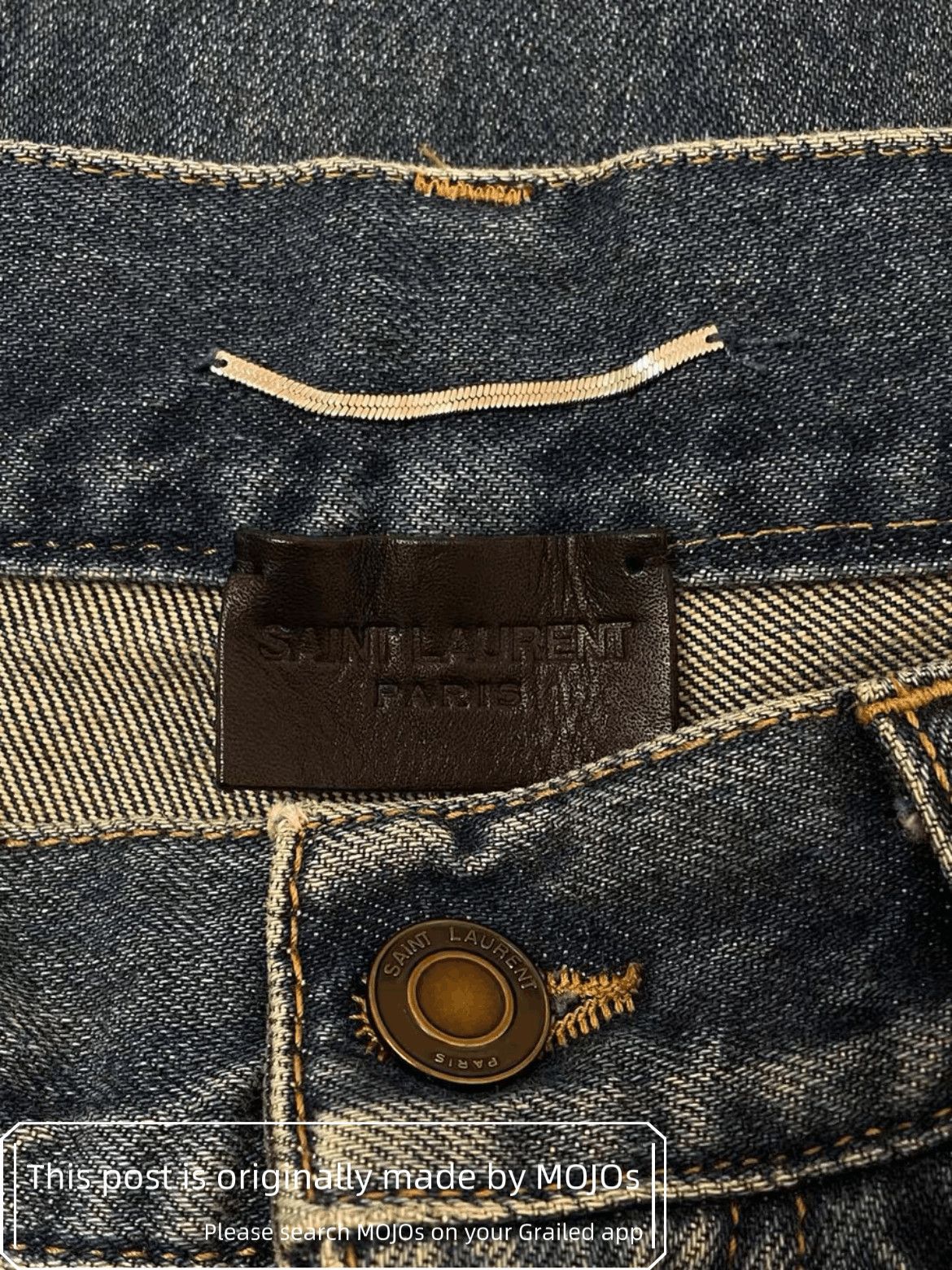 Saint Laurent Paris Sz 30 Saint Laurent Paris D02 Dark Blue basic Denim mojos75 Size US 30 / EU 46 - 3 Thumbnail