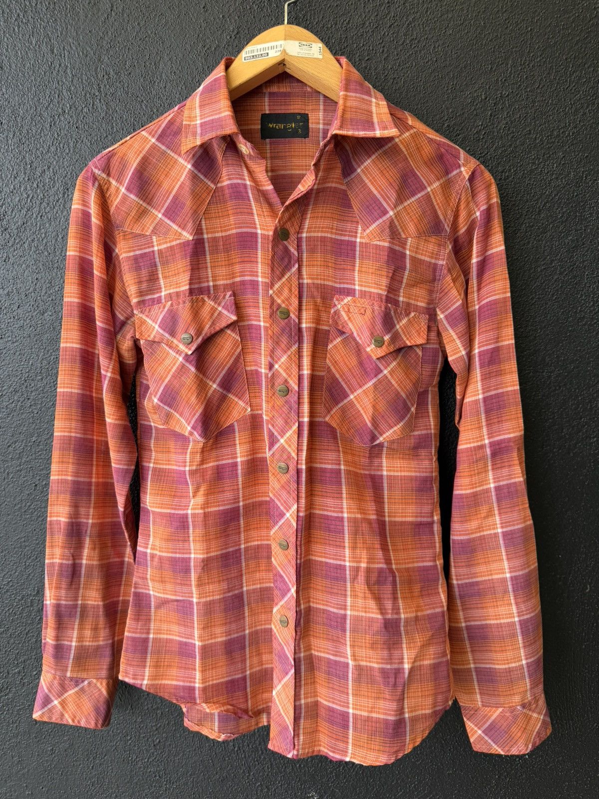 Wrangler Vintage 70s/80s Wrangler Plaid Pearl Snap Western Shir Size US S / EU 44-46 / 1 - 3 Thumbnail