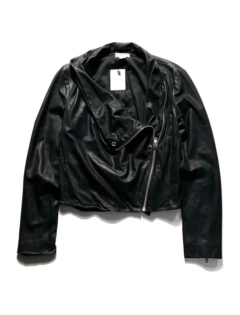 Helmut Lang Helmut Lang Lambskin Leather Biker Jacket Size US M / EU 48-50 / 2 - 1 Thumbnail