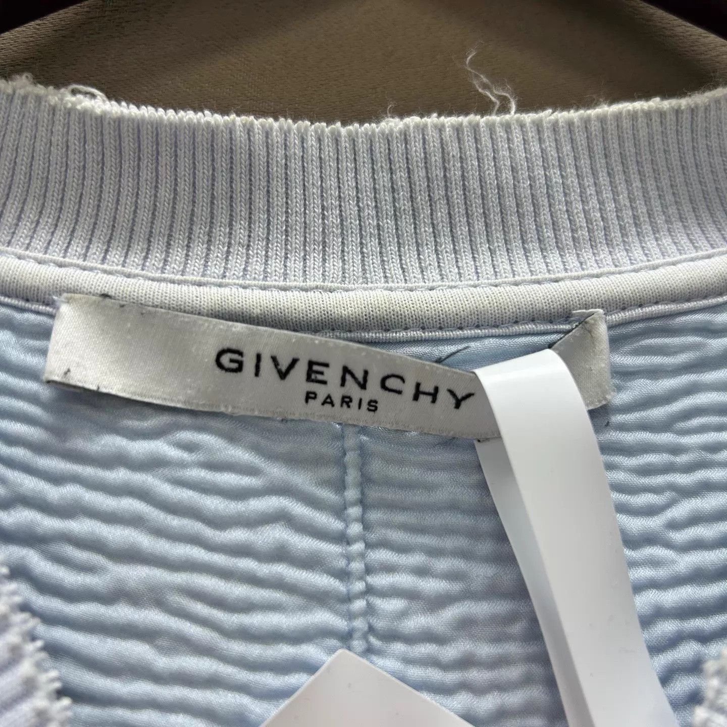 Givenchy Givenchy Muted Blue Ripped Logo Hoodie M 99 New Size M / US 6-8 / IT 42-44 - 3 Thumbnail