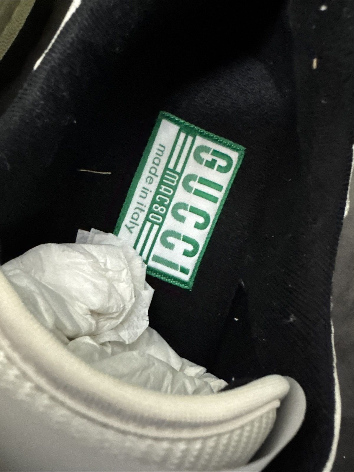 Gucci New Gucci GG Logo Sneakers Shoes Mac80 White Black Size US 12 / EU 45 - 4 Thumbnail