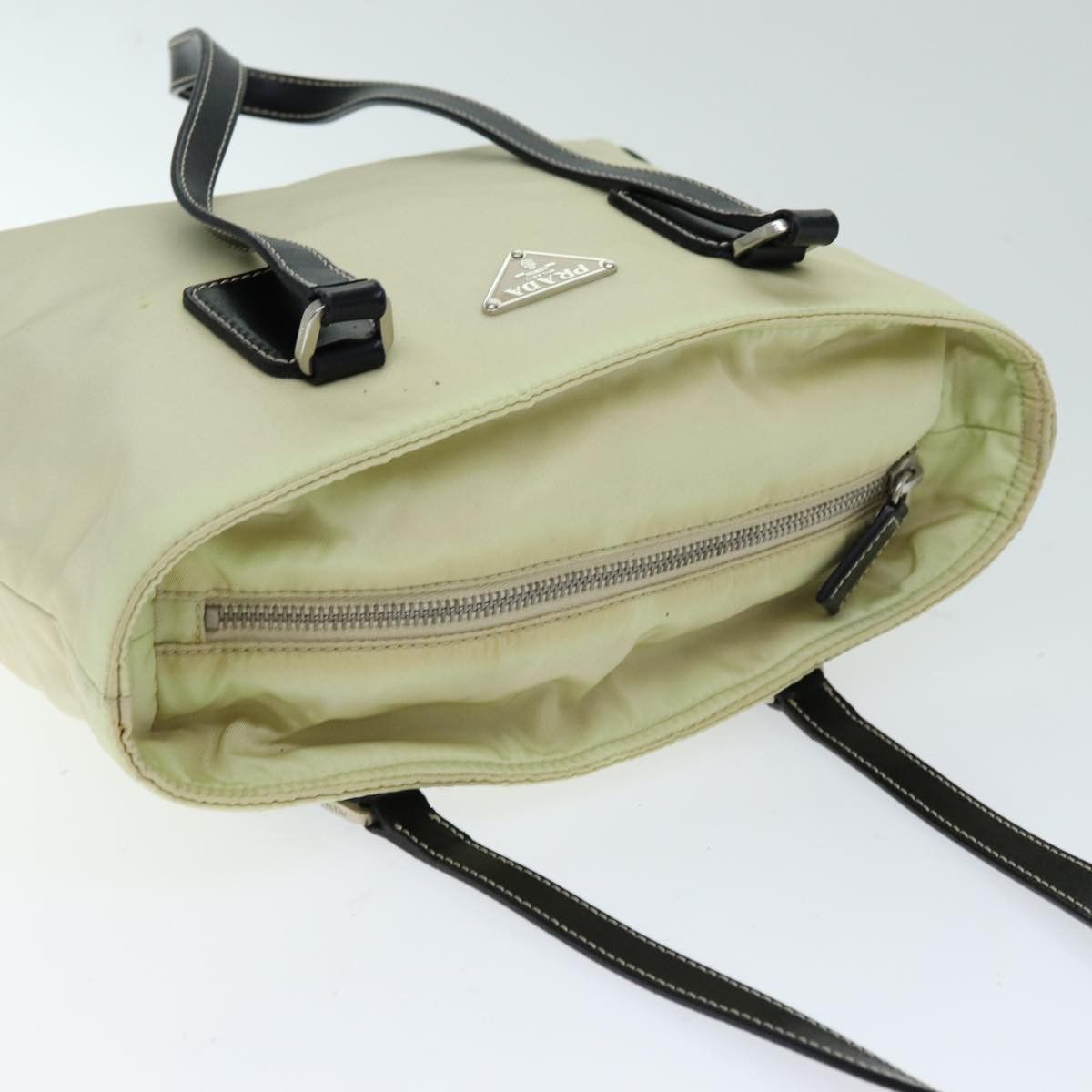 Prada PRADA Hand Bag Nylon Cream Size ONE SIZE - 7 Thumbnail