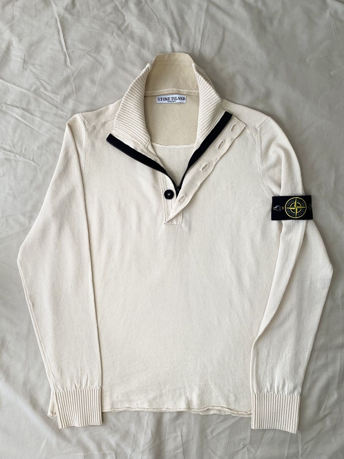 Stone Island Stone Island vintage half-zip knit sweater Size US M / EU 48-50 / 2 - 1 Thumbnail