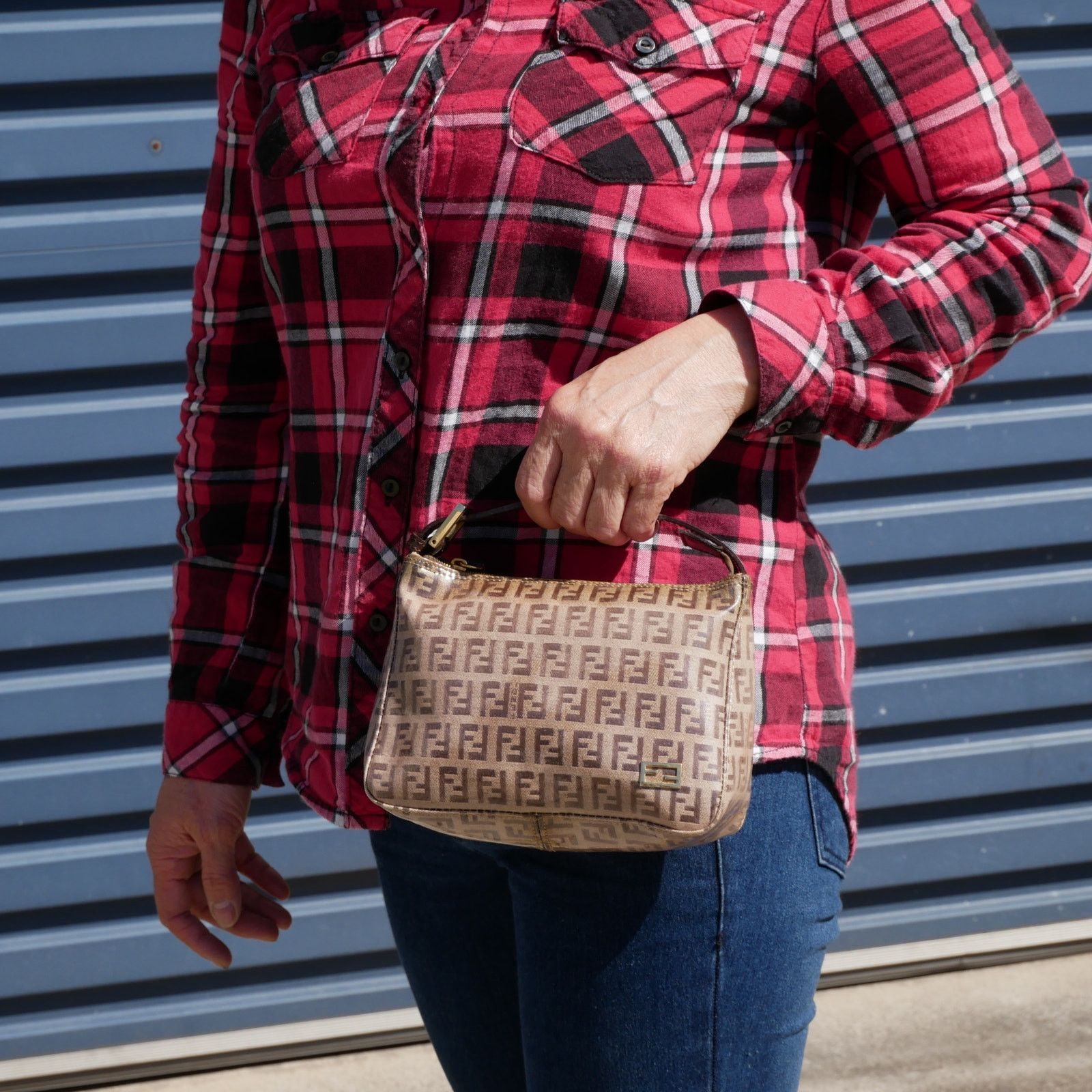 Fendi Fendi Zucca Brown Hand Bag Size ONE SIZE - 1 Thumbnail