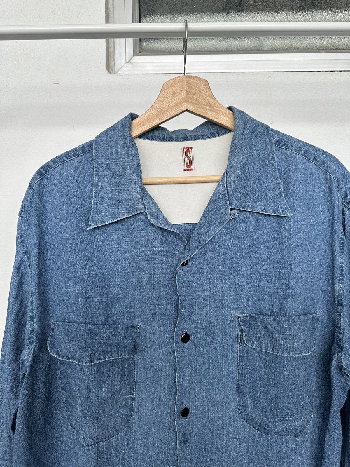 General Research 90's SYNAP Japan linen dyed shirt Size US L / EU 52-54 / 3 - 7 Thumbnail