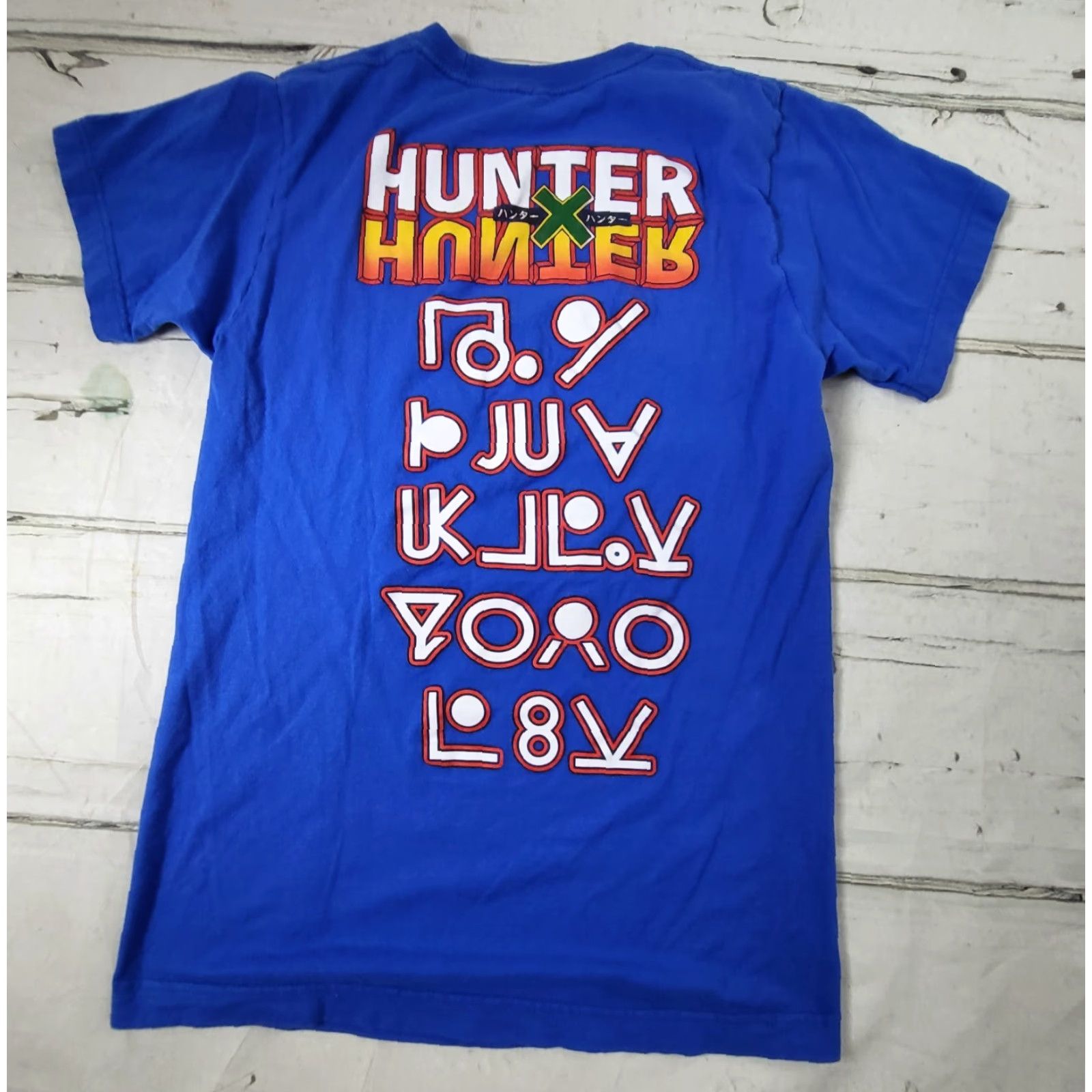Hunter Hunter X Hunter T-Shirt Blue Short Sleeve Mens Size S EUC Size US S / EU 44-46 / 1 - 2 Thumbnail