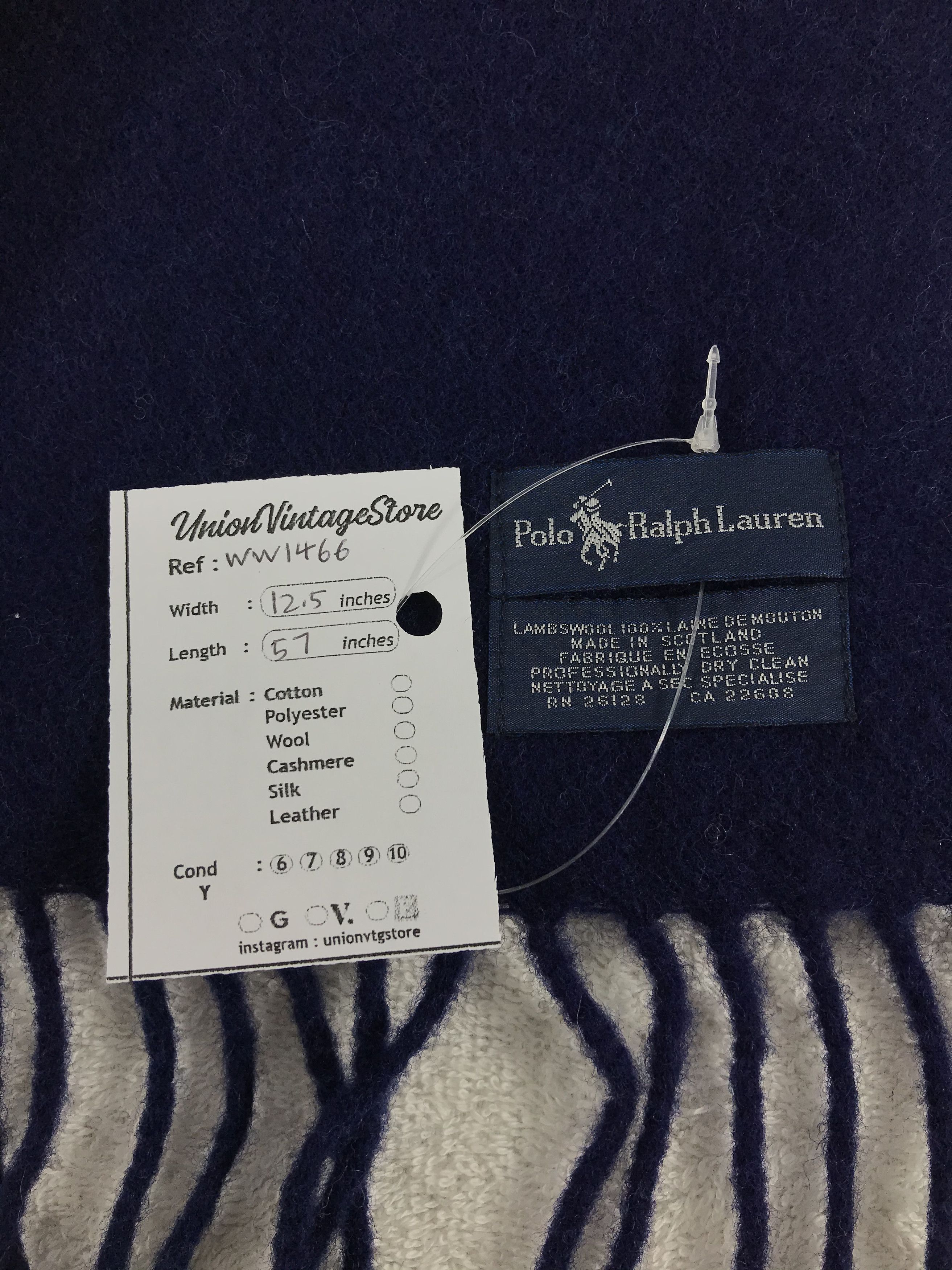 Polo Ralph Lauren × Vintage Polo Ralph Lauren Scarf / Muffler / Neckwear - WW1466 Size ONE SIZE - 5 Thumbnail