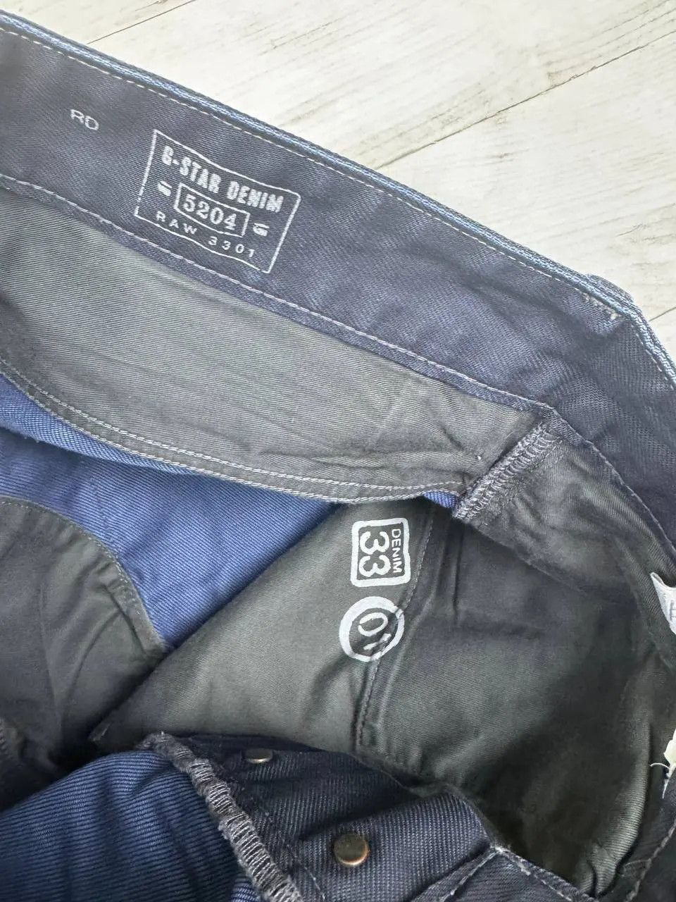 G-Star Vintage G Star Raw Big Logo Cargo Denim Jeans Pants Y2K 90s Size US 33 - 14 Thumbnail