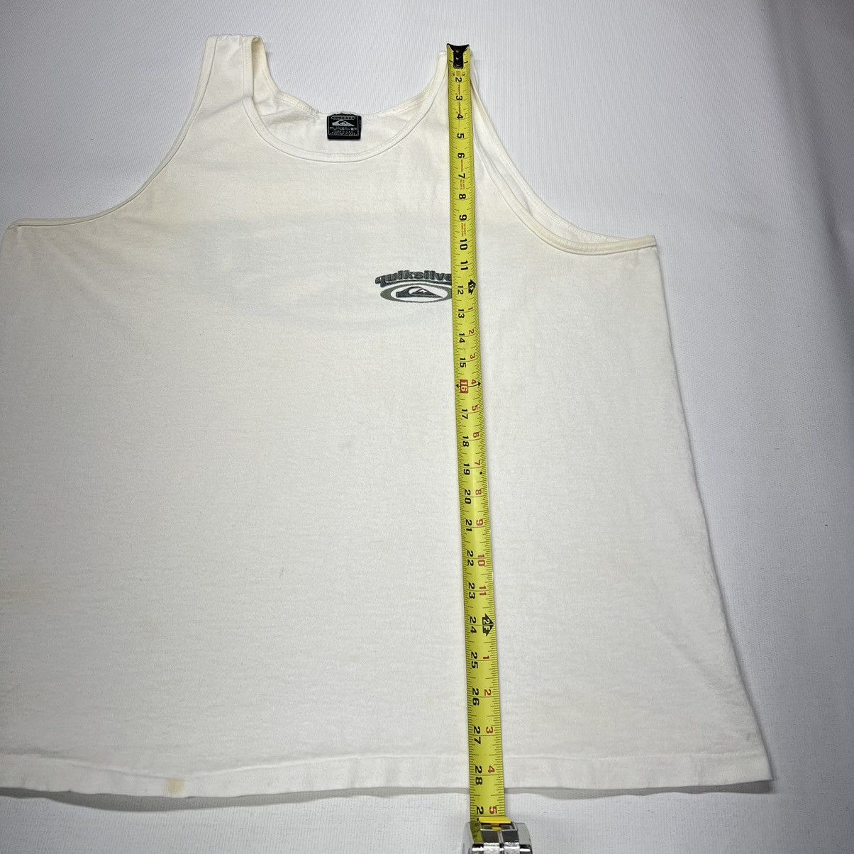 Quiksilver × Vintage Quiksilver Tee Shirt White Sleeveless Tank Graphic Logo Size US XL / EU 56 / 4 - 23 Thumbnail