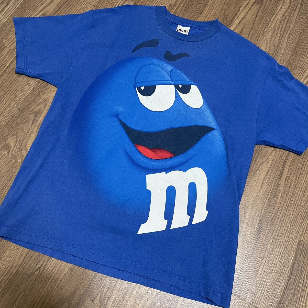 Vintage Vintage y2k Blue M&M Candy tee 2009 Size US XL / EU 56 / 4 - 1 Thumbnail