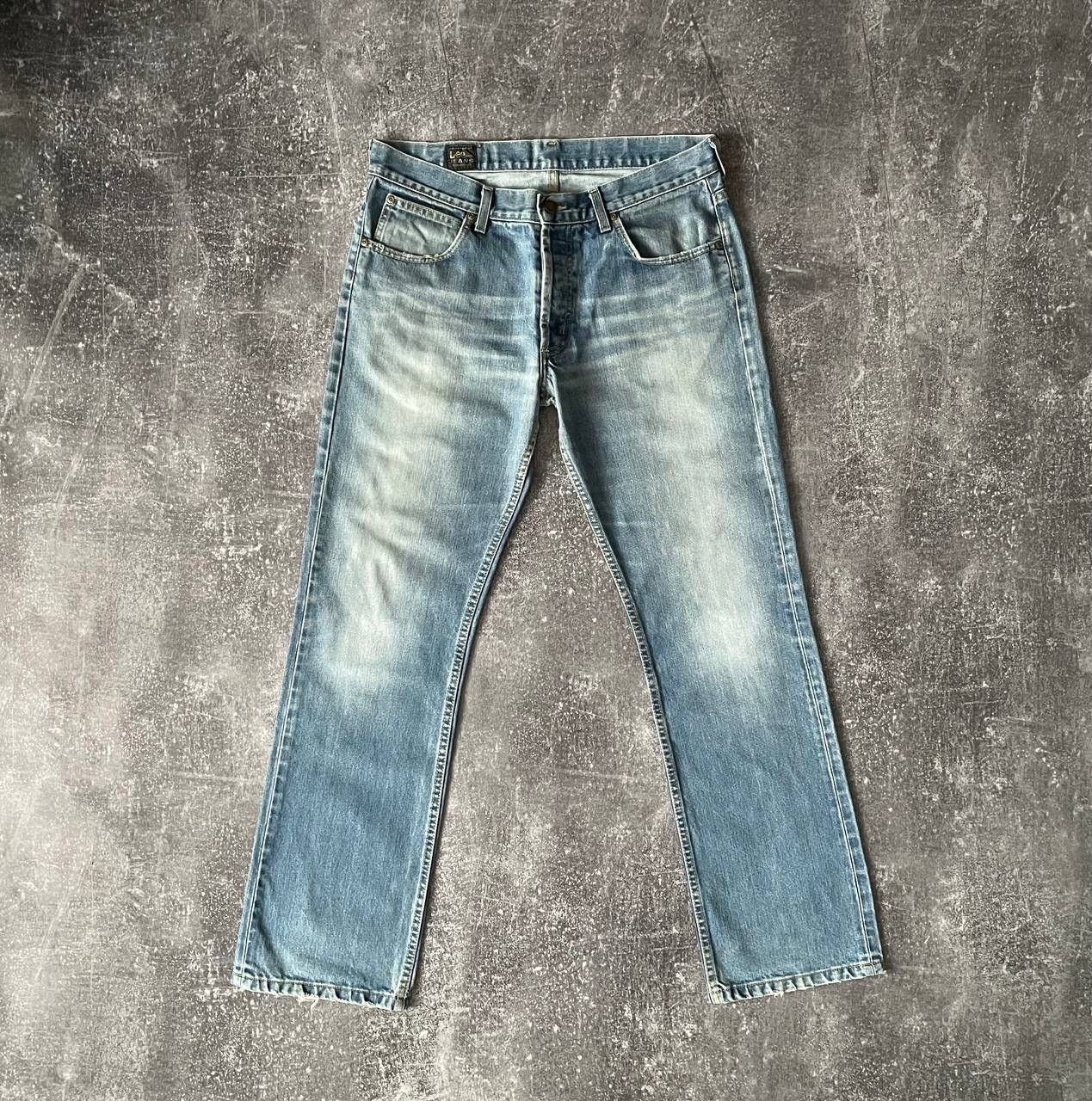 Lee × Vintage Vintage 90s Lee Washed Blue Denim Blue Jeans Pants Y2K Rare Size US 34 / EU 50 - 3 Thumbnail
