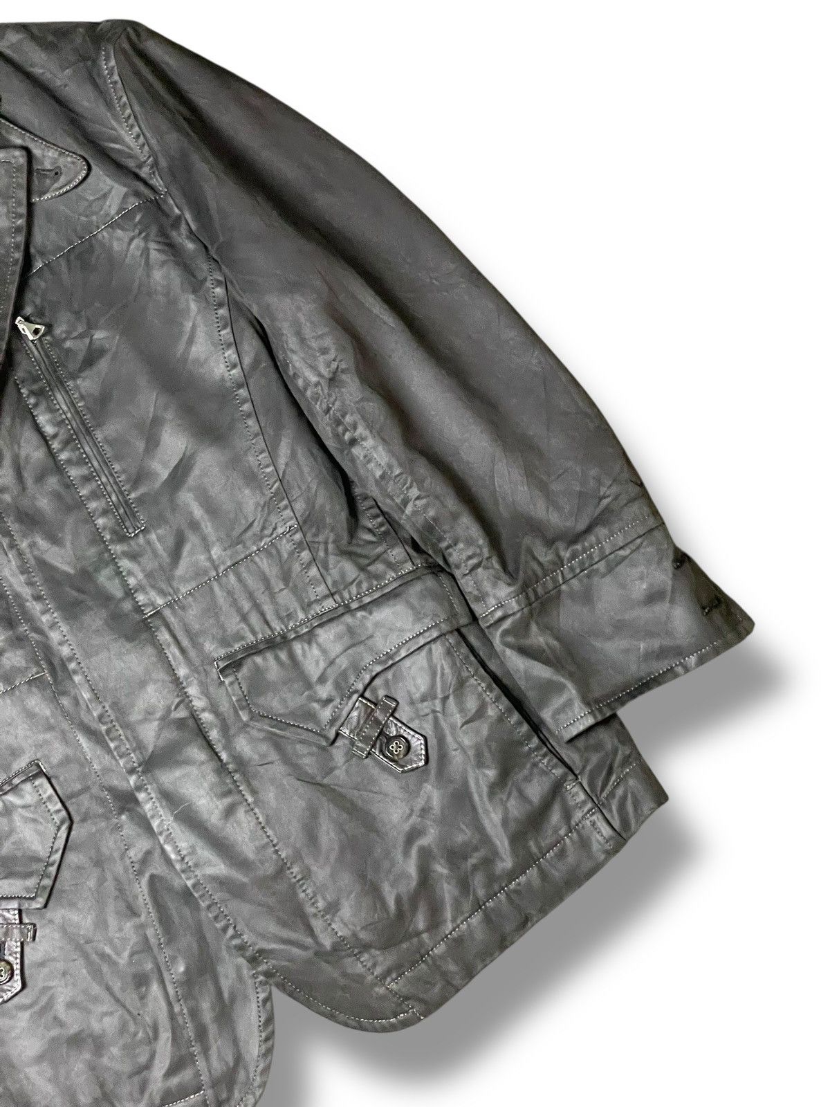 Japanese Brand × Leather × Vintage Japanese Brand Polyester Leather Light Jacket (116) Size US S / EU 44-46 / 1 - 3 Thumbnail