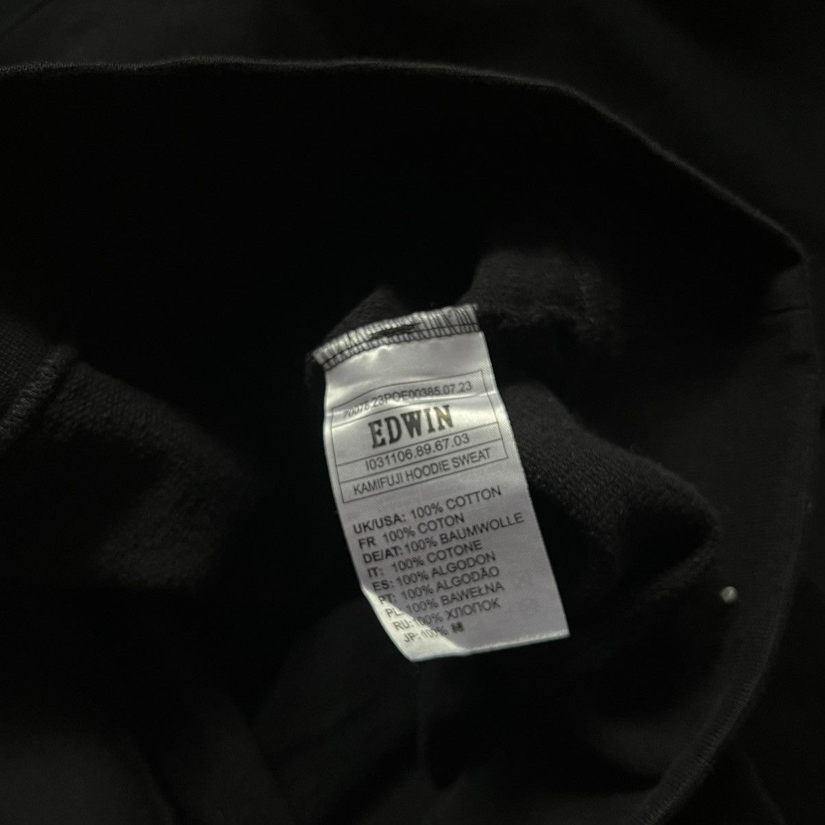 Edwin Edwin Japan Kamifuji Hoodie Black Men’s S Oversized Size US S / EU 44-46 / 1 - 5 Thumbnail