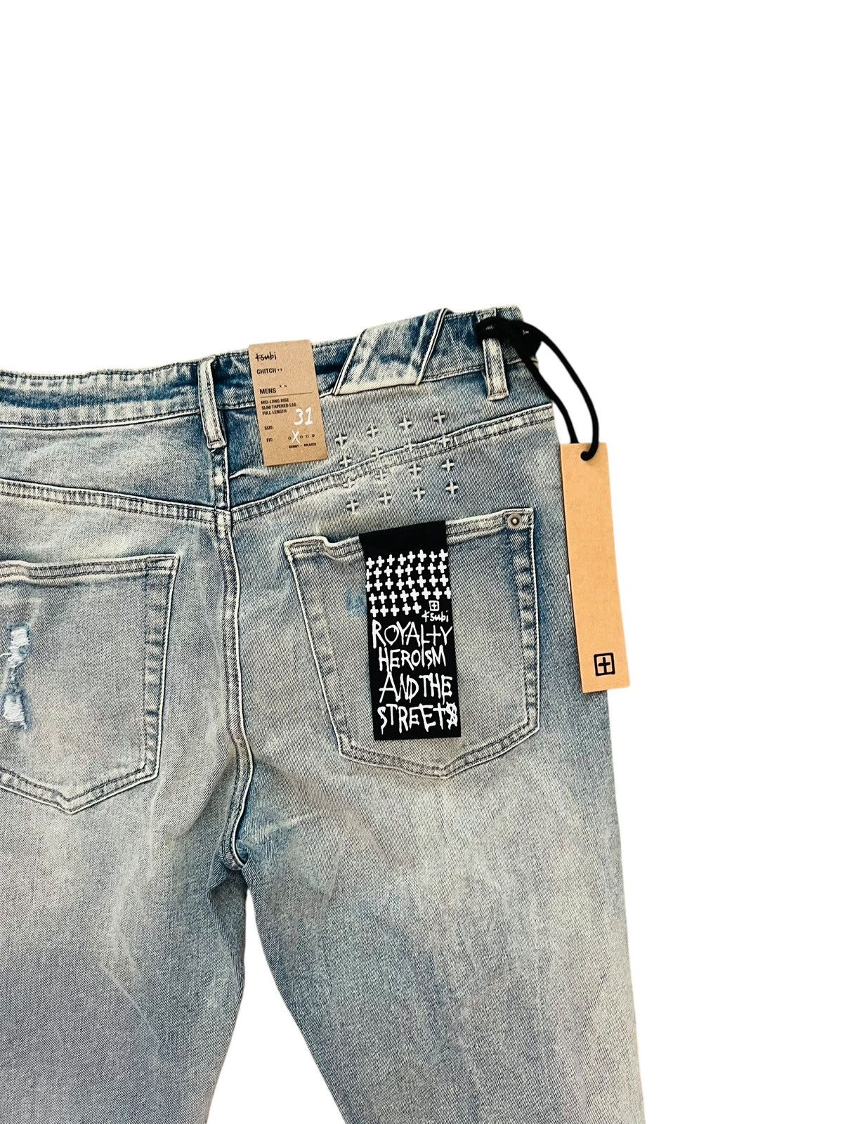Ksubi Ksubi Jeans Mens Chitch Punk Thrashed Slim Blue Size 31/32 Size US 31 - 5 Thumbnail