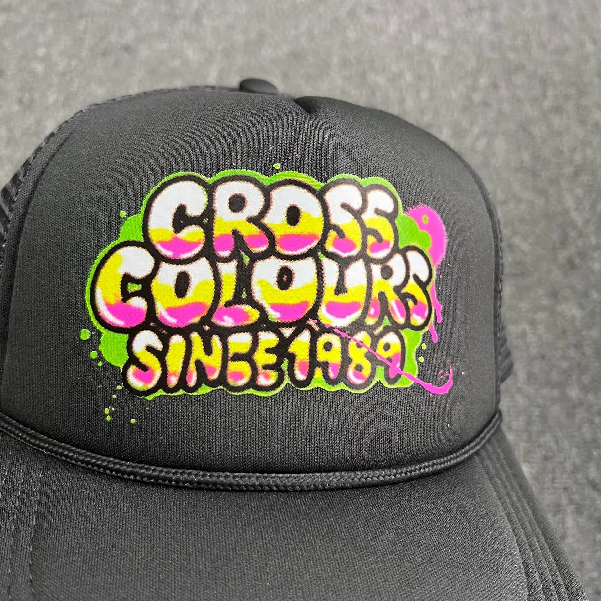 Cross Colours Cross Colours Curved Brim Mesh Trucker Baseball Cap Q7 Size ONE SIZE - 2 Thumbnail
