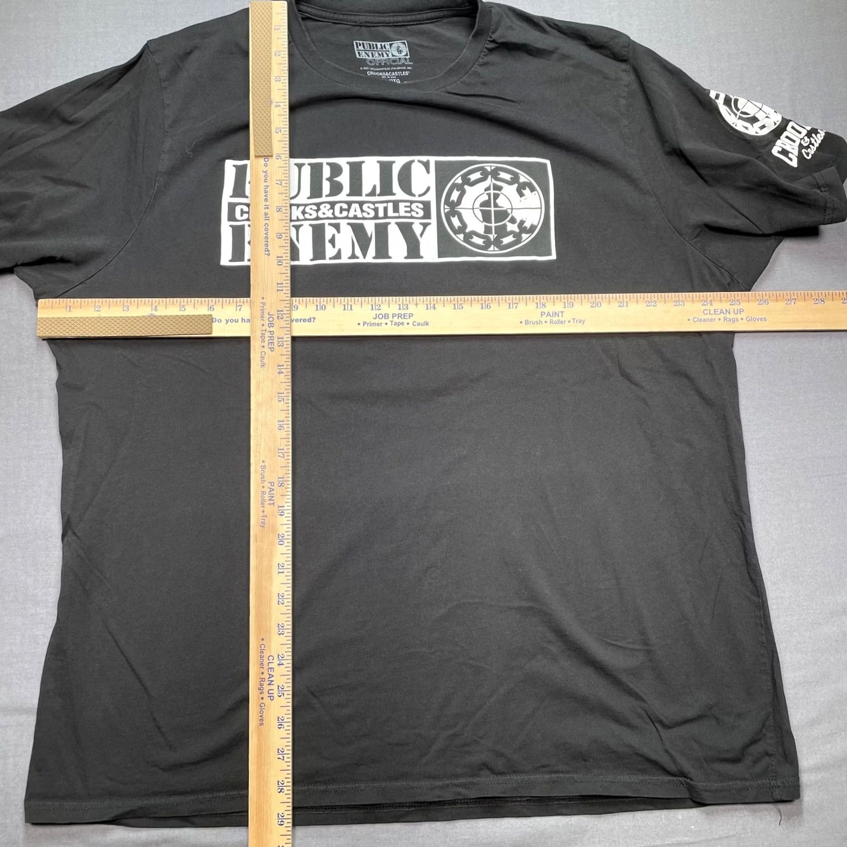 Crooks & Castles Public Enemy Crooks & Castles Shirt Mens 2XL Black Logo Hip Hop Graphic Tee Size US XXL / EU 58 / 5 - 5 Thumbnail
