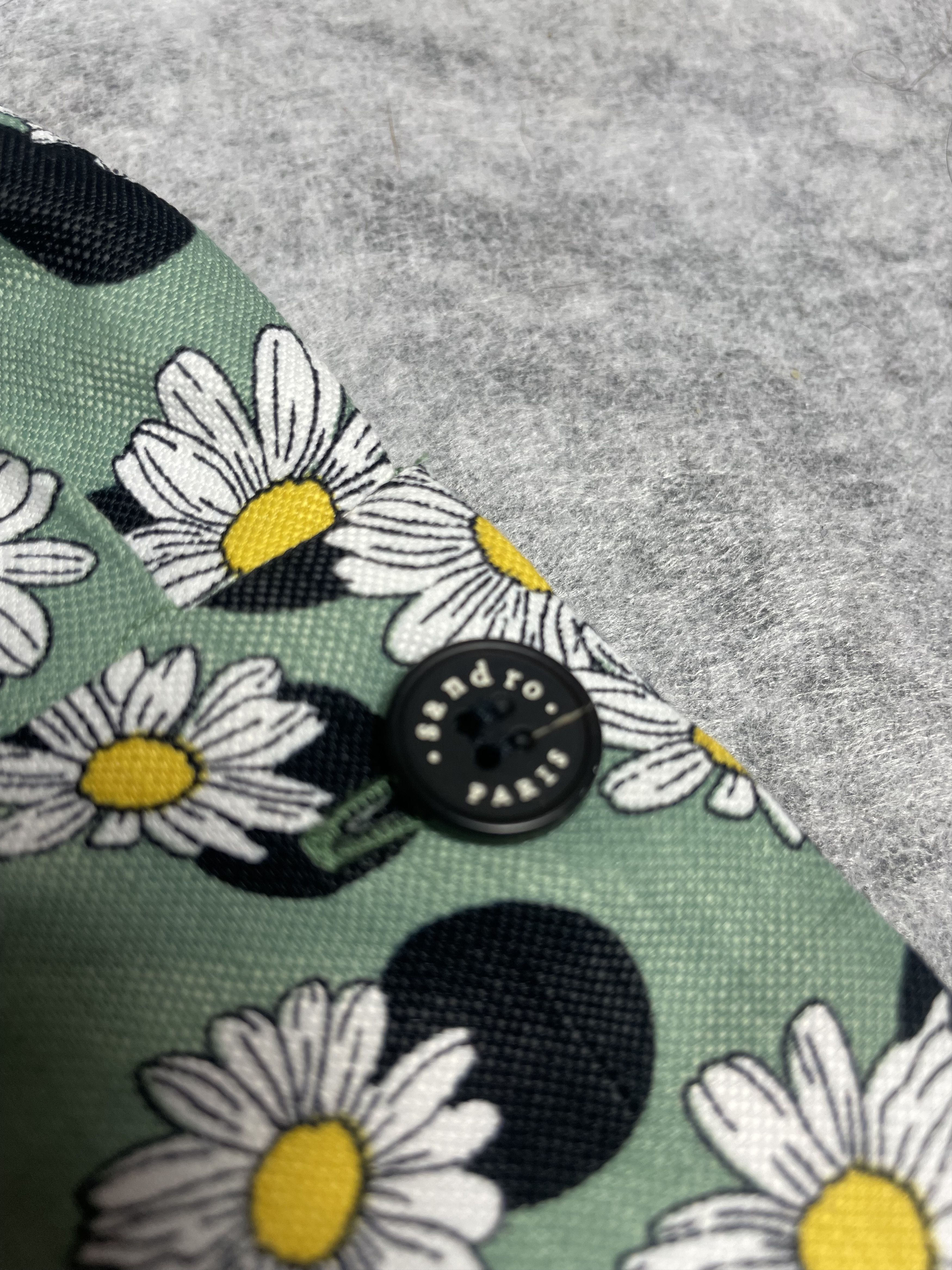 Sandro Sandro Angele Floral Print Linen Blend Mini Dress Size EU 36 Size S / US 4 / IT 40 - 10 Thumbnail