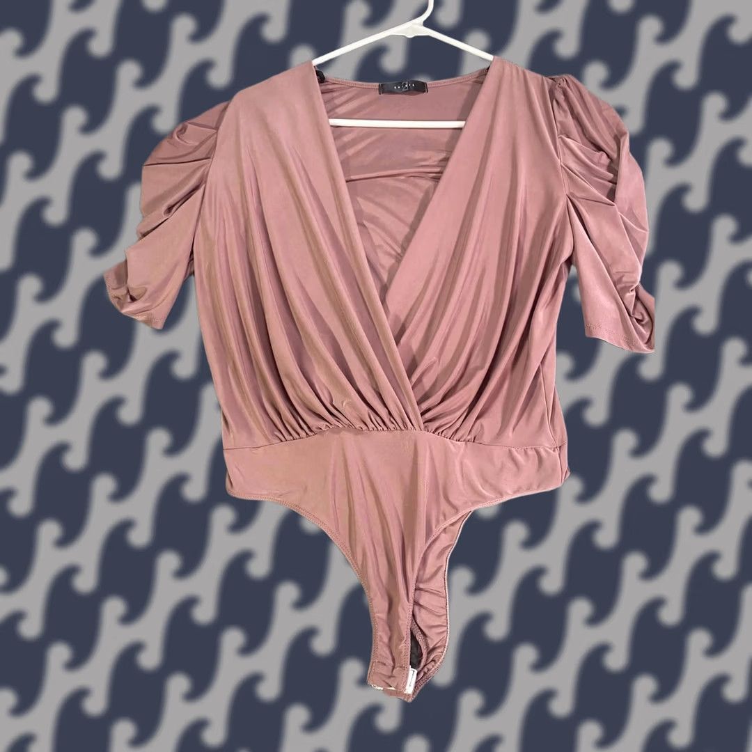 Vintage Saints 21 Blouse Shirt Women Large Pink Blush Button Snap One Piece Size L / US 10 / IT 46 - 1 Thumbnail