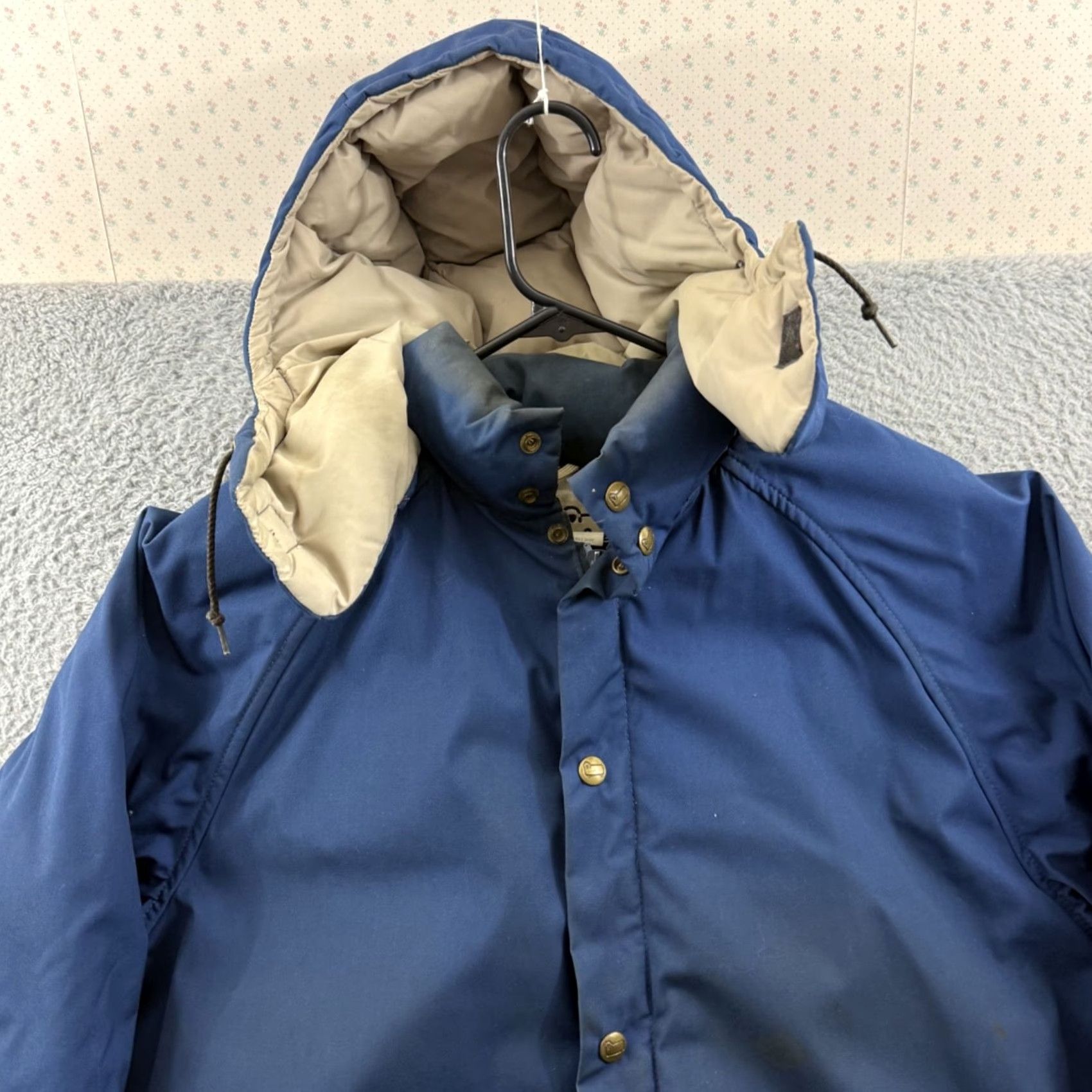 Vintage VINTAGE Woolrich Jacket Mens Small Blue Long Parka Goose Down 80s Hooded Outdoor Size US S / EU 44-46 / 1 - 4 Thumbnail