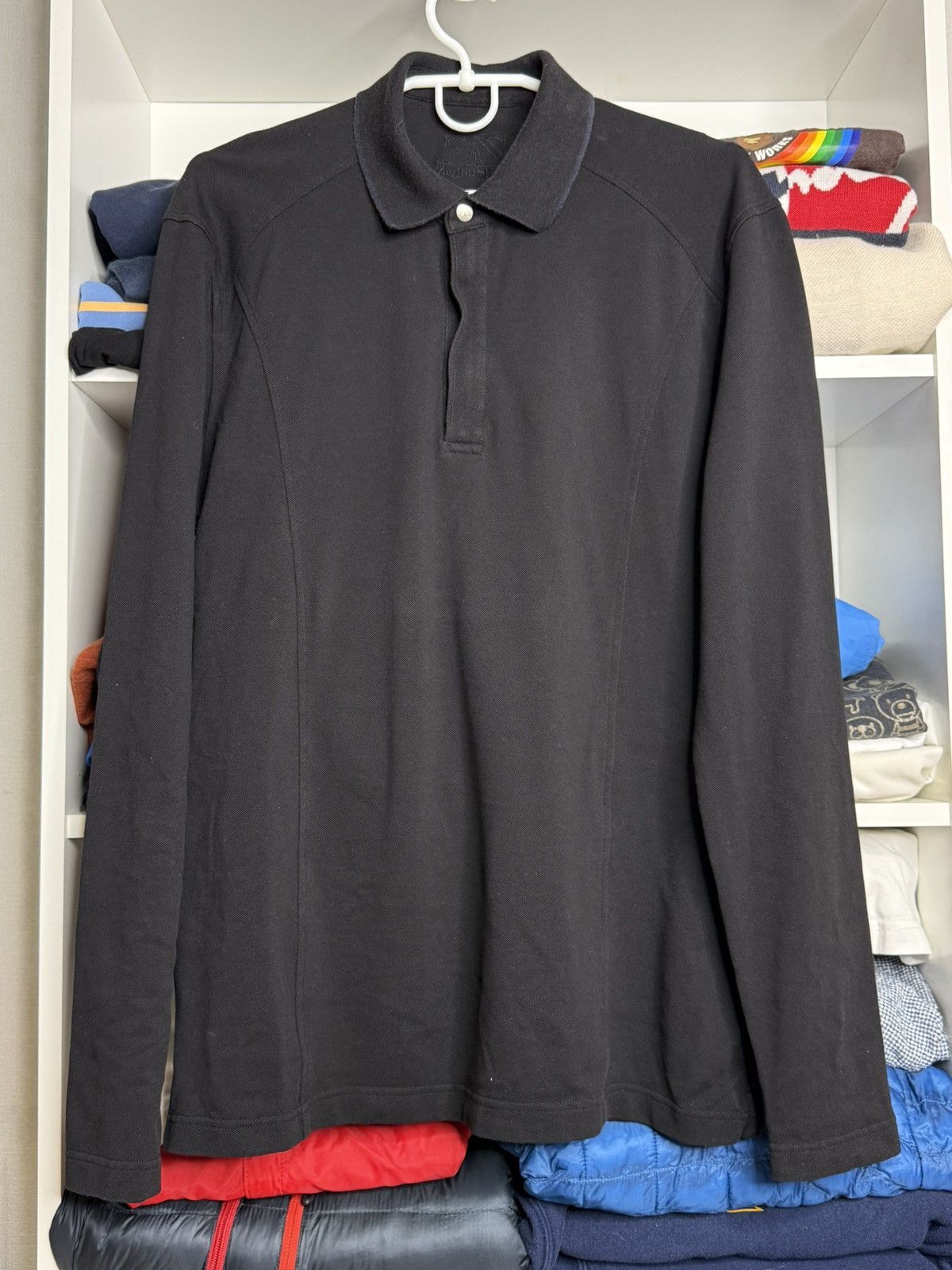 Ermenegildo Zegna Zegna Sport Black Polo long sleeves size M Size US M / EU 48-50 / 2 - 3 Thumbnail