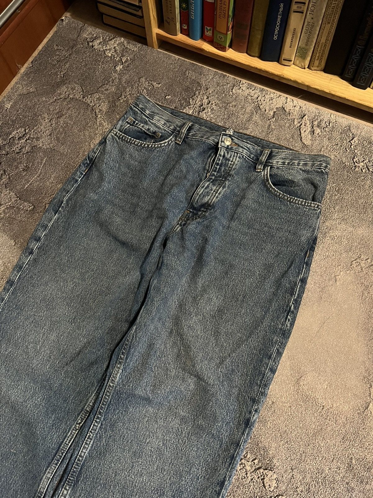 Japanese Brand Japanese Streetwear Faded Leg / Balenciaga Style Swag Denim Size US 34 / EU 50 - 4 Thumbnail